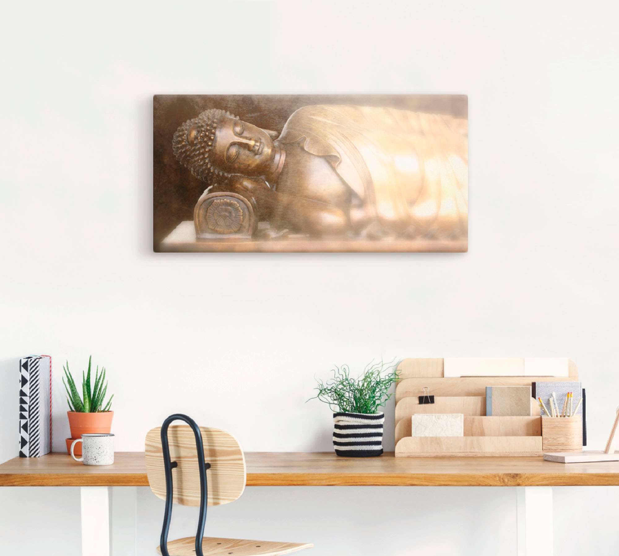 Artland Wandbild »Buddha«, Religion, (1 St.), als Leinwandbild, Wandaufkleber in verschied. Größen