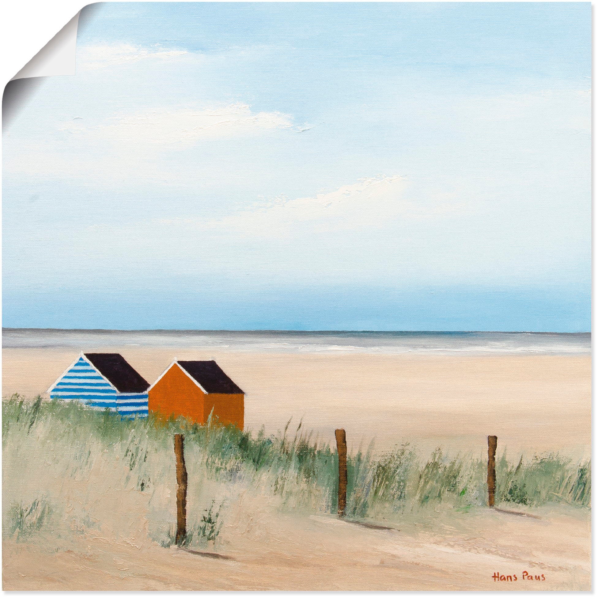 Artland Wandbild »Sonniger Morgen V«, Strand, (1 St.), als Leinwandbild,  Wandaufkleber oder Poster in versch. Größen kaufen | BAUR