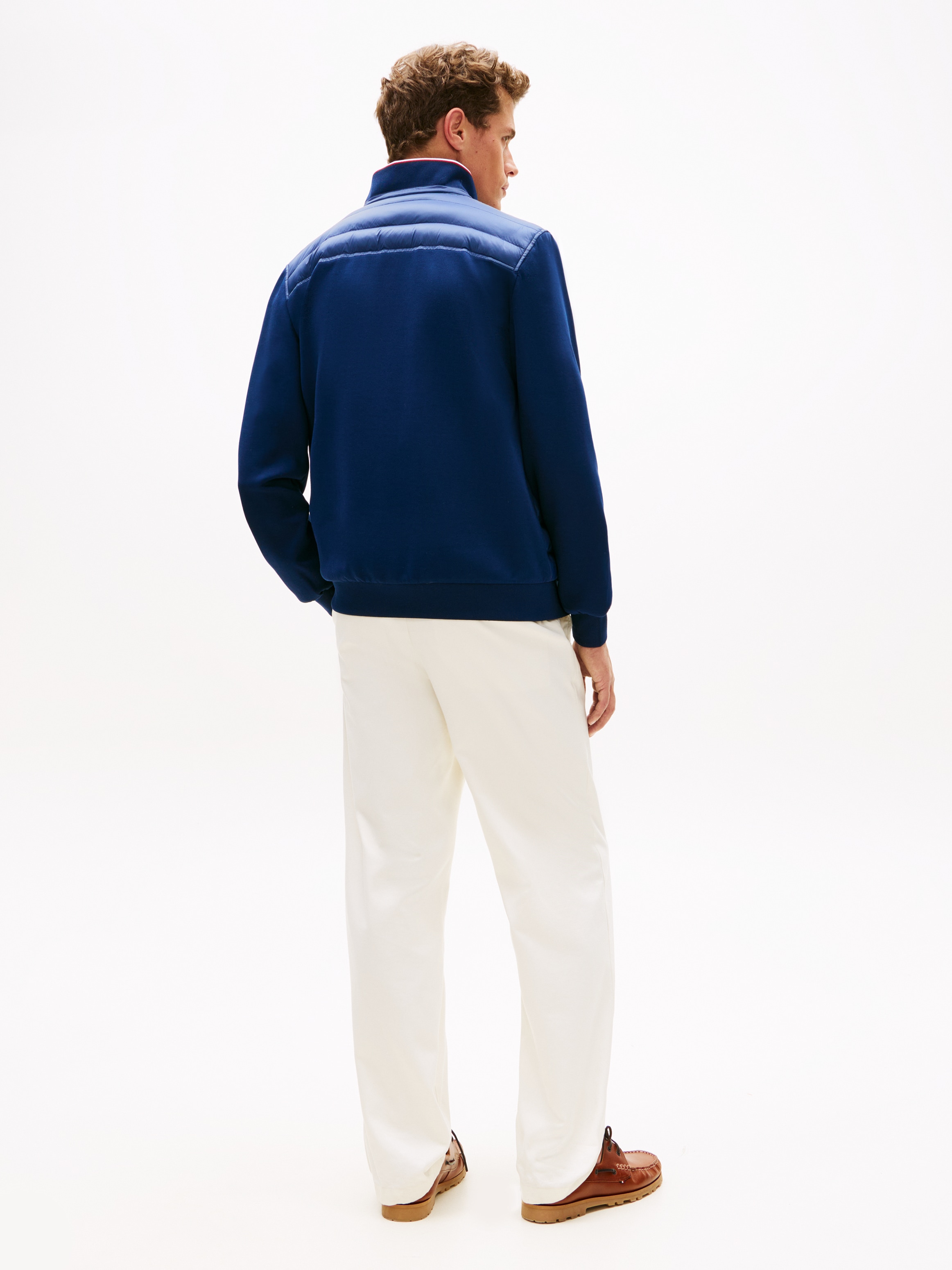 Tommy Hilfiger Steppjacke »MIX MEDIA mit Stehkragen« unifarben, casual, regular fit, Baumwollmix,