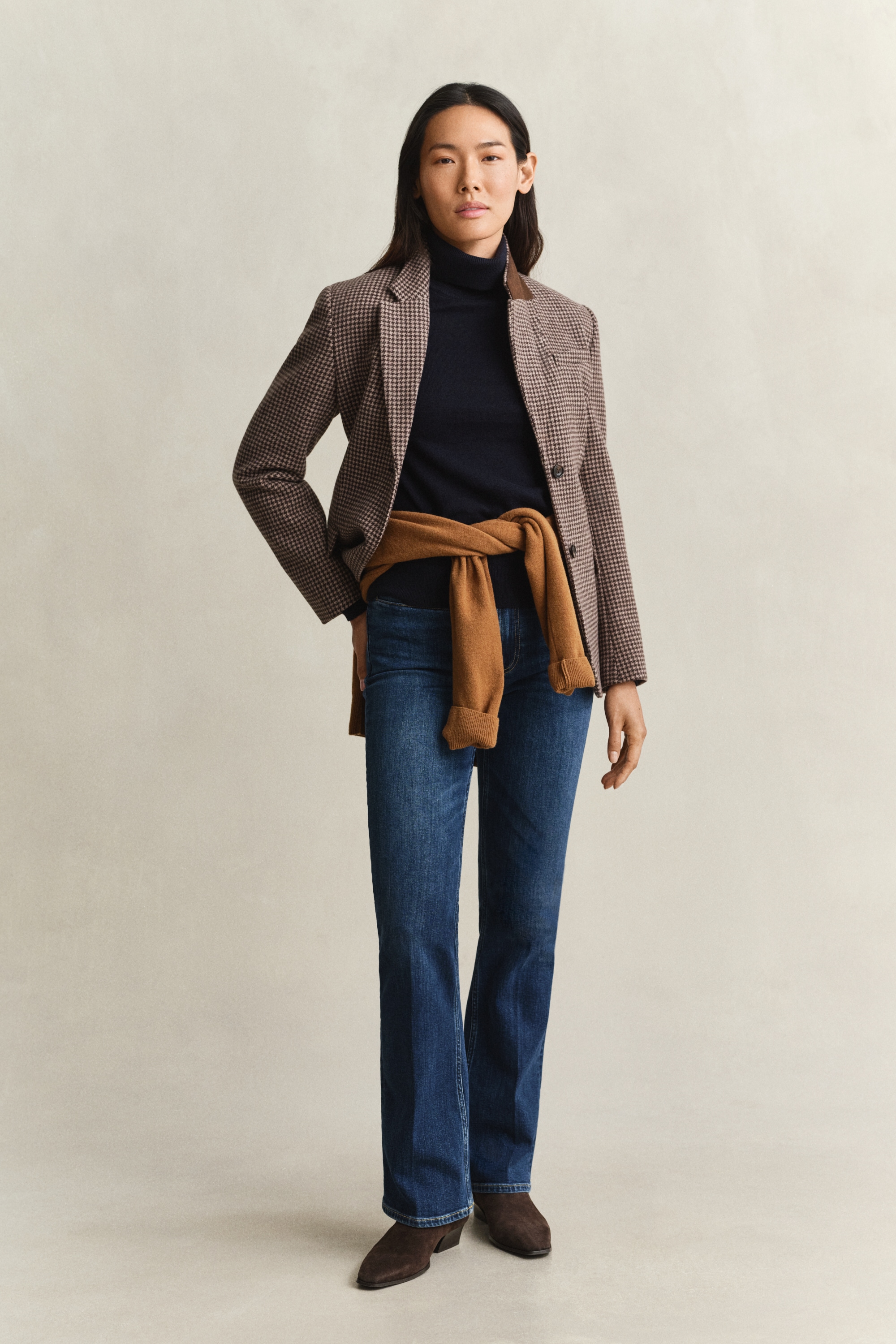 Gant Rollkragenpullover »WOOL COTTON TURTLENECK« normale Passform, unifarben