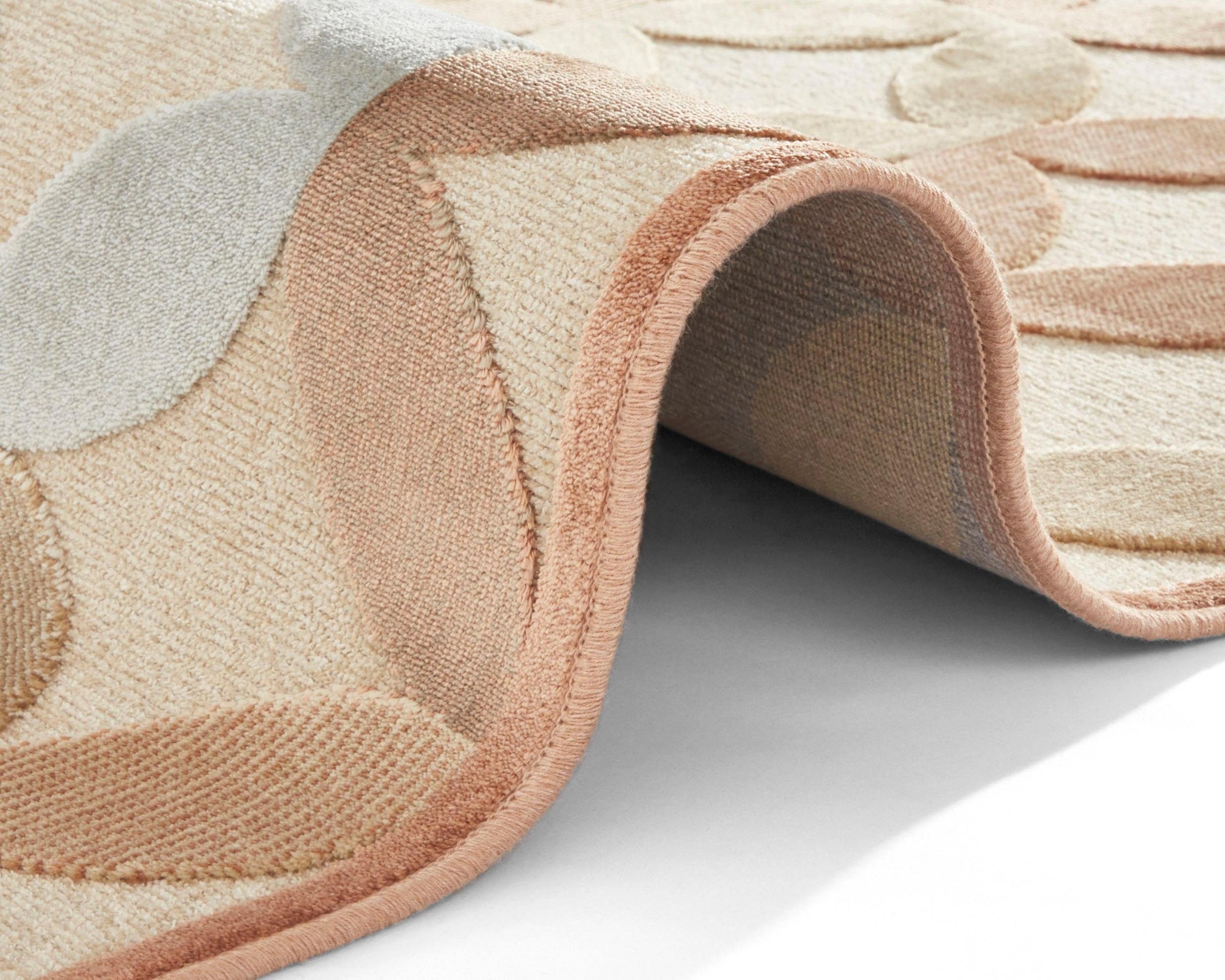ELLE DECORATION Teppich »Chiers«, rechteckig, 8 mm Höhe, Kurzflor, Velour, Geometrisches Muster, Hoch-Tief Struktur