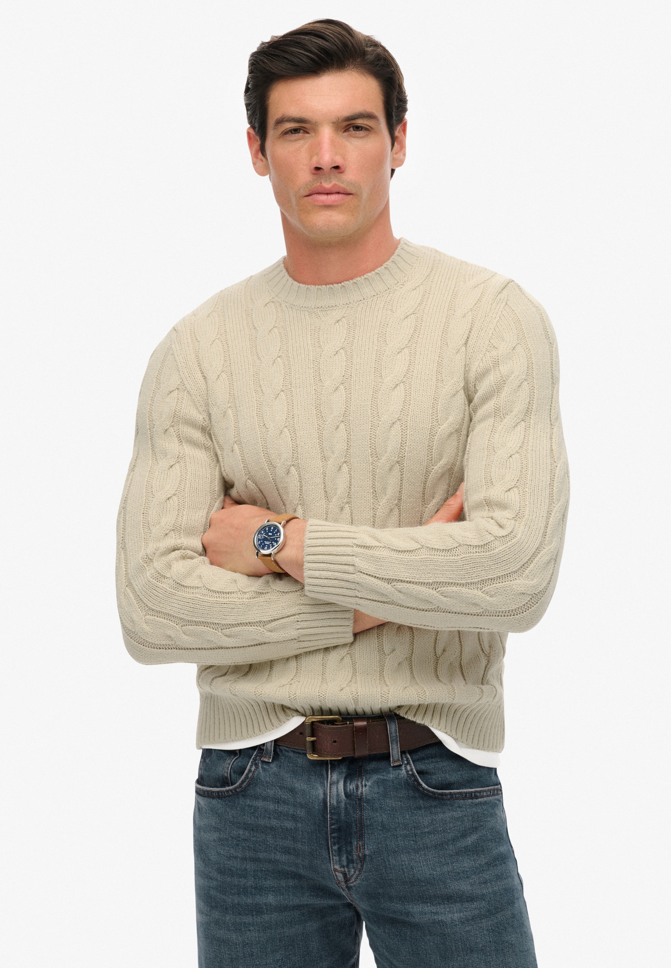 Superdry Strickpullover "JACOB CABLE JUMPER" günstig online kaufen