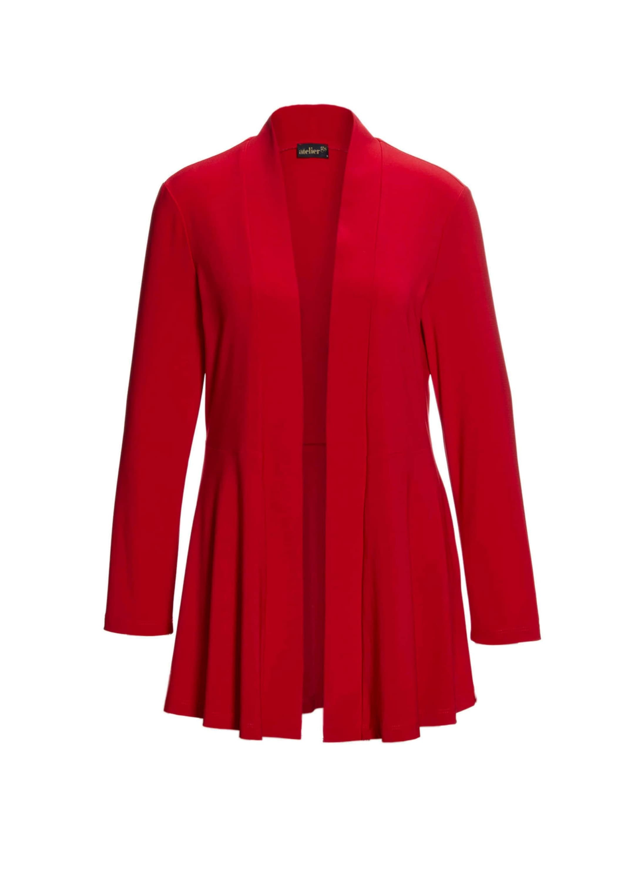 GOLDNER Sweatjacke "Kurzgröße Leichte Shirtjacke lila mit Stretch" günstig online kaufen