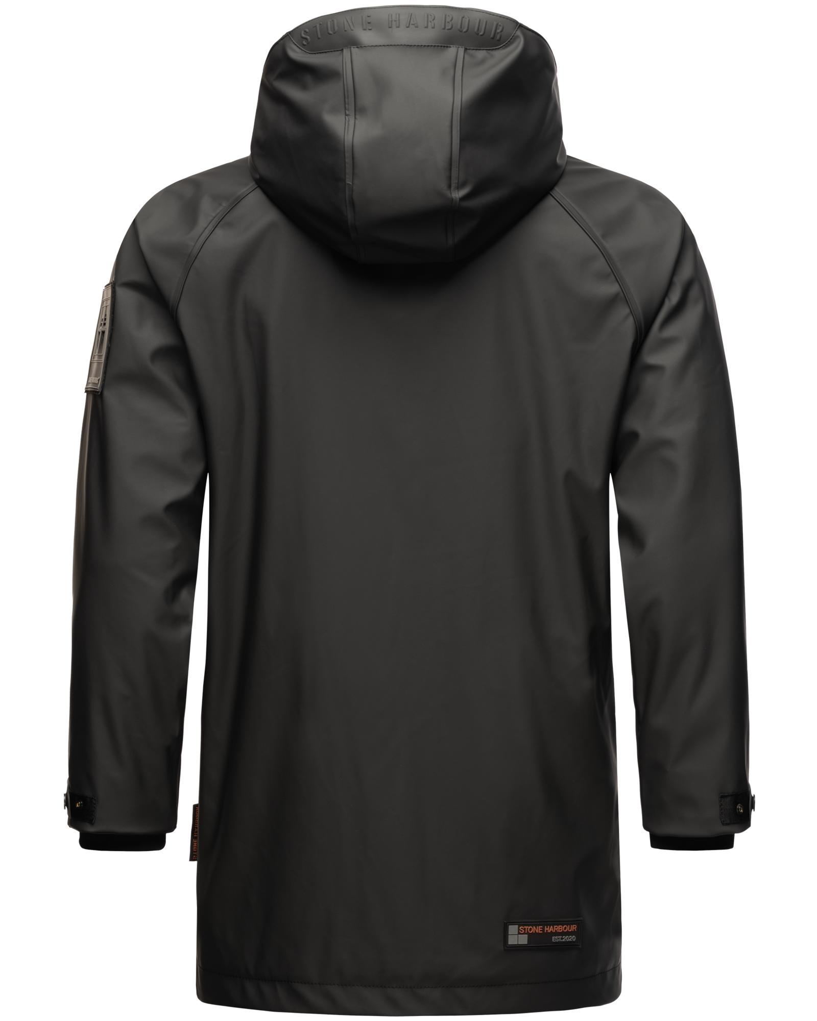 Thumbnail - Stone Harbour Regenjacke "Rihaa", mit Kapuze, Gummierter Regenparka mit Fleece-Innenfutter