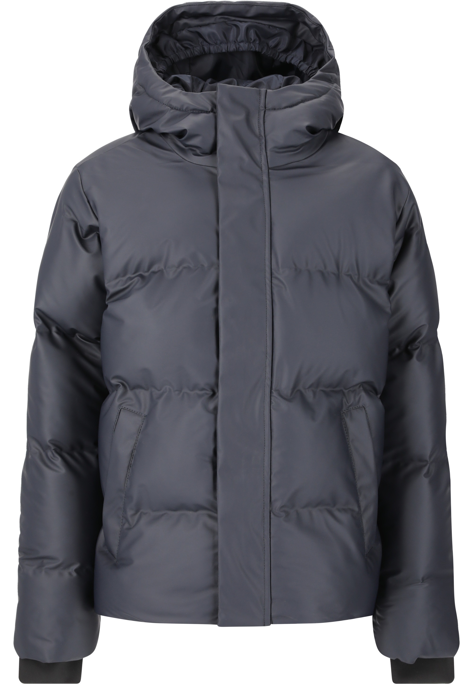 Outdoorjacke WEATHER REPORT "Audrey", Kinder, Gr. 128, dunkelgrau, 100% Polyester, unifarben, normal, ohne Ausschnitt, Jacken Outdoorjacke, mit wasserdichter Membran