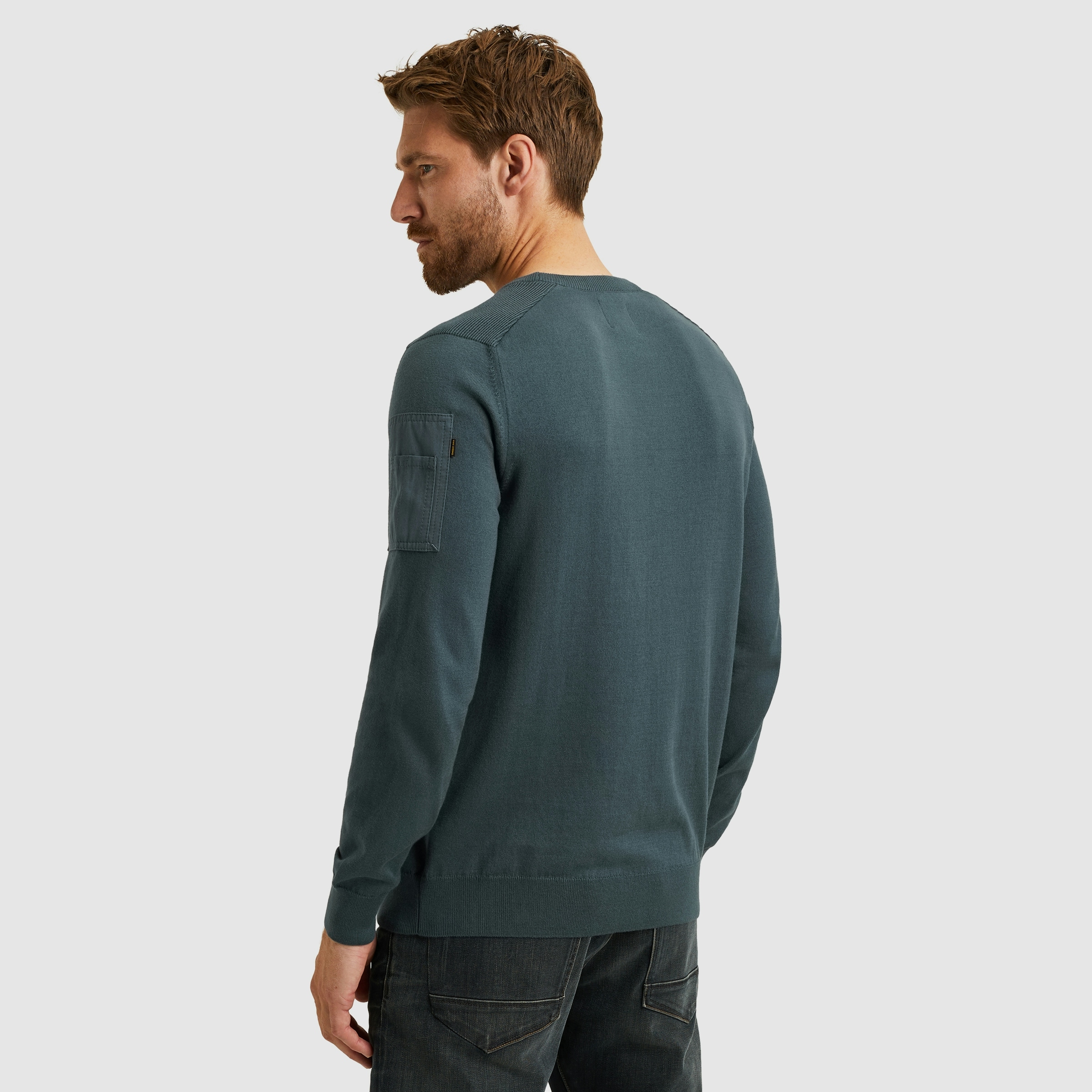PME LEGEND Rundhalspullover, mit Logo Stickerei