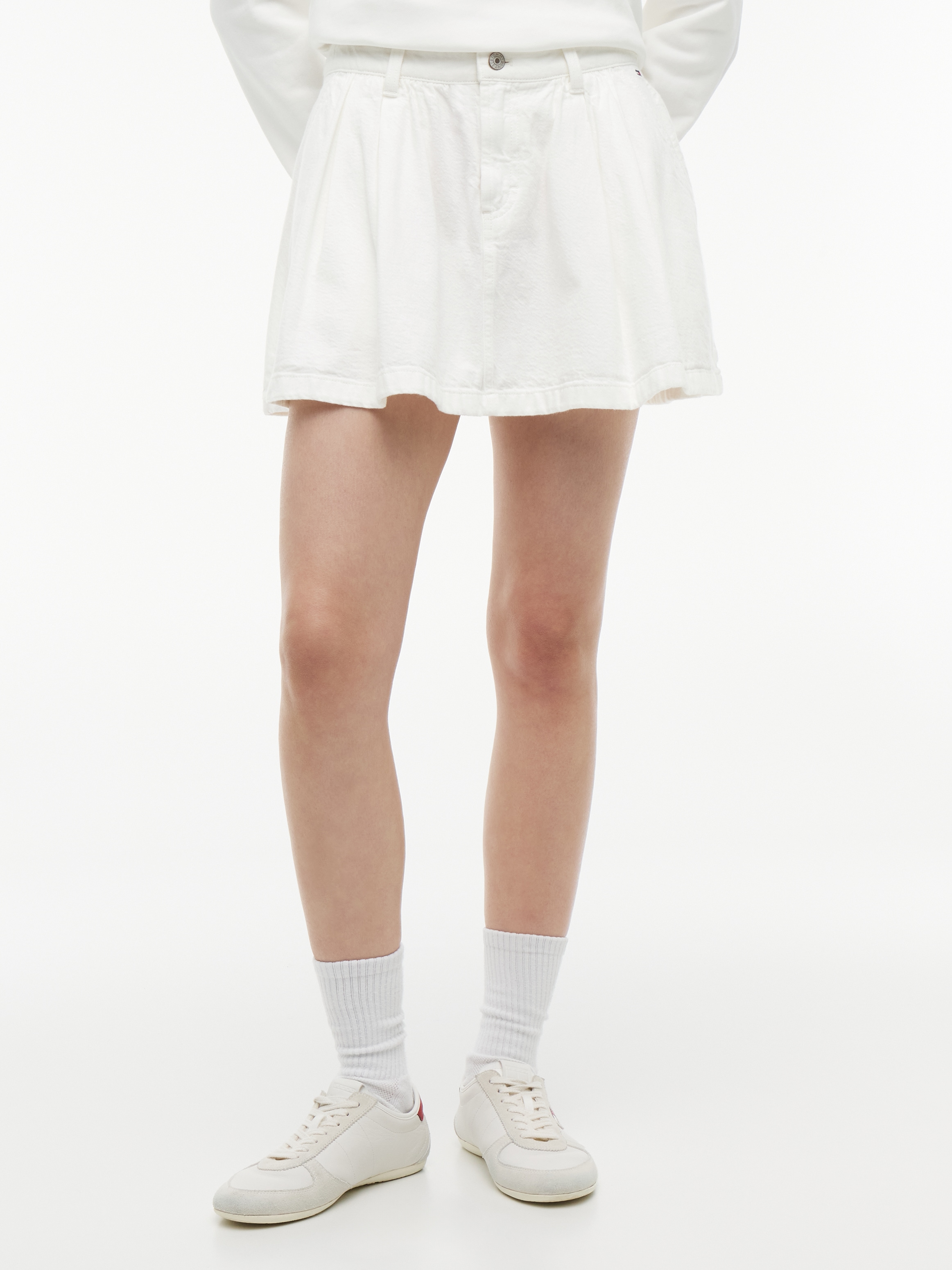 Tommy Jeans Minirock "TJW TWILL FLARED MINI SKIRT" Baumwollmischung, in ausgestellter Form
