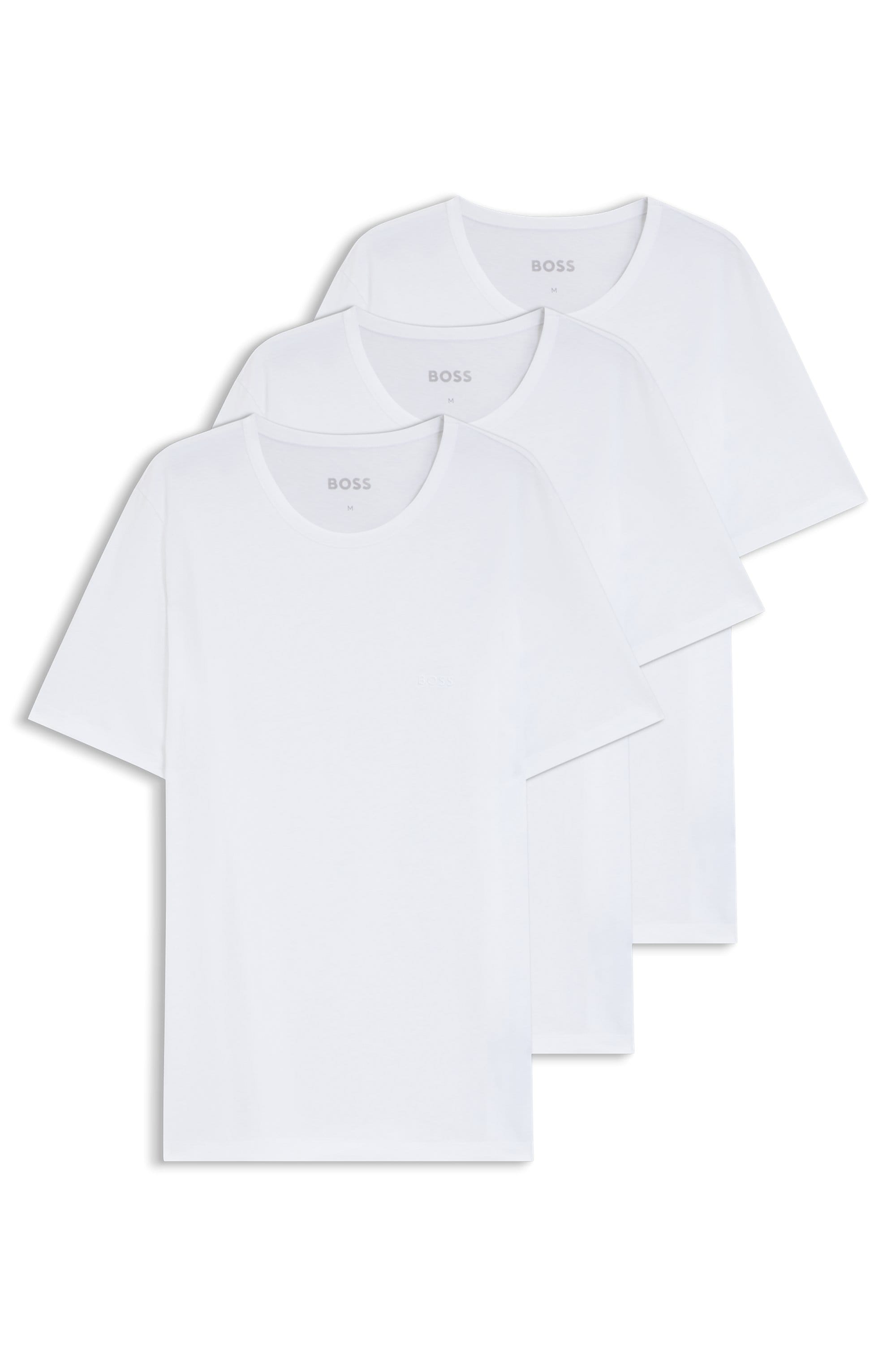 BOSS T-Shirt "Rundhals BOSS ONE" Packung, 3er-Pack, 3 Stk. mit dezentem BOSS Logo-Print