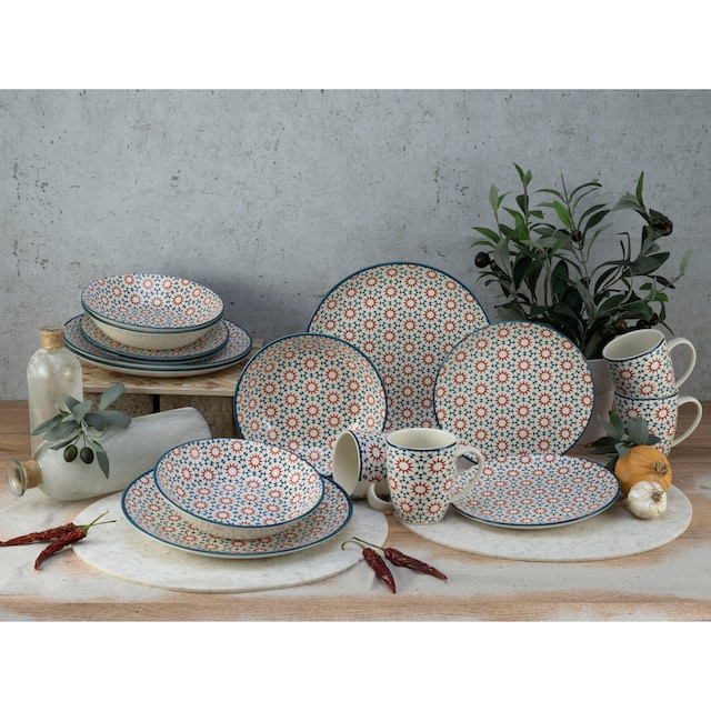 CreaTable Kombiservice »Stella«, (Set, 16 tlg.), orientalisch mediterraner  Stil | BAUR