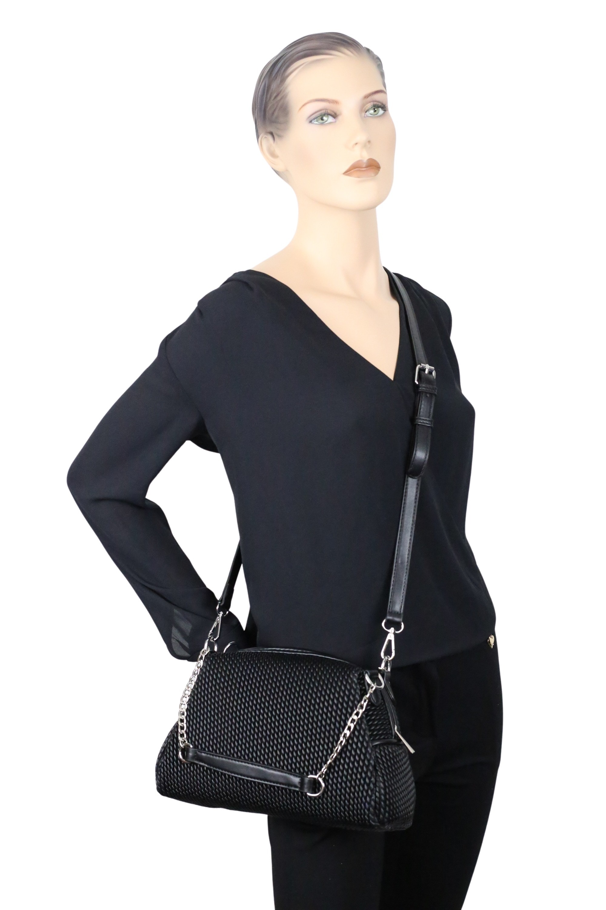 COLLEZIONE ALESSANDRO Schultertasche »Audrey«, elegante Tasche in modischem Material