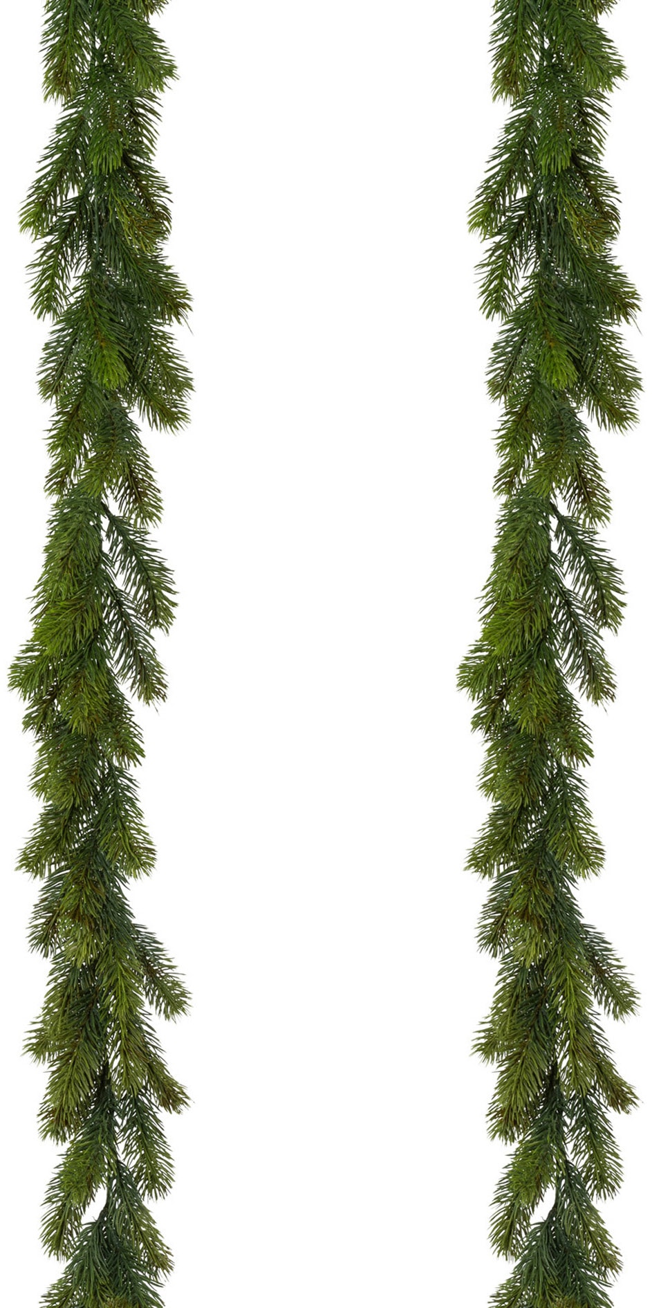 OTTO home Winterliche Kunstpflanze "Weihnachtsdeko, Weihnachtsgirlande" Girande im 2er Set, 115 Tannenspitzen je Girlande, Länge 180 cm