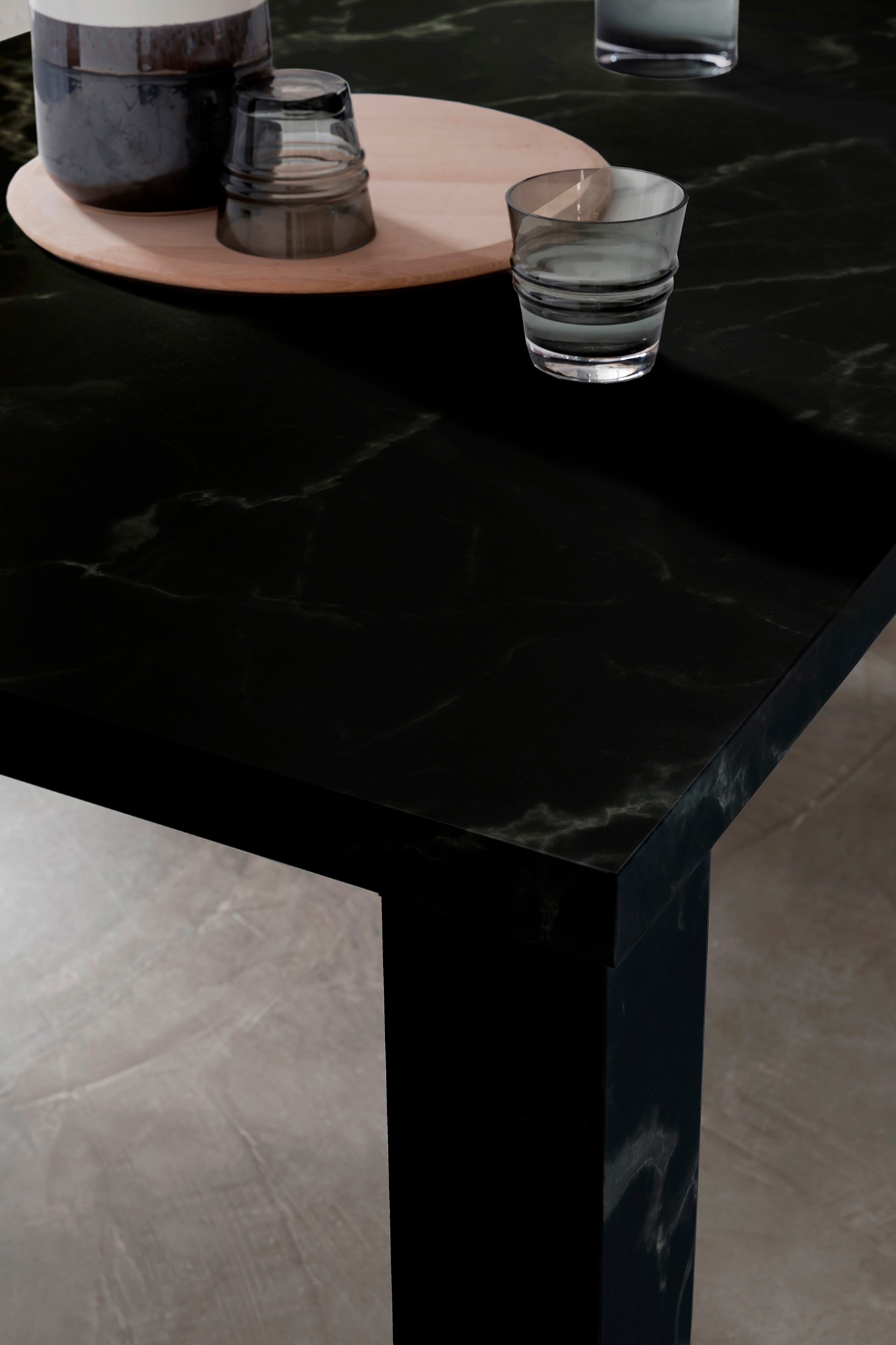 SALESFEVER Esstisch Schwarz 180x90x76cm 2