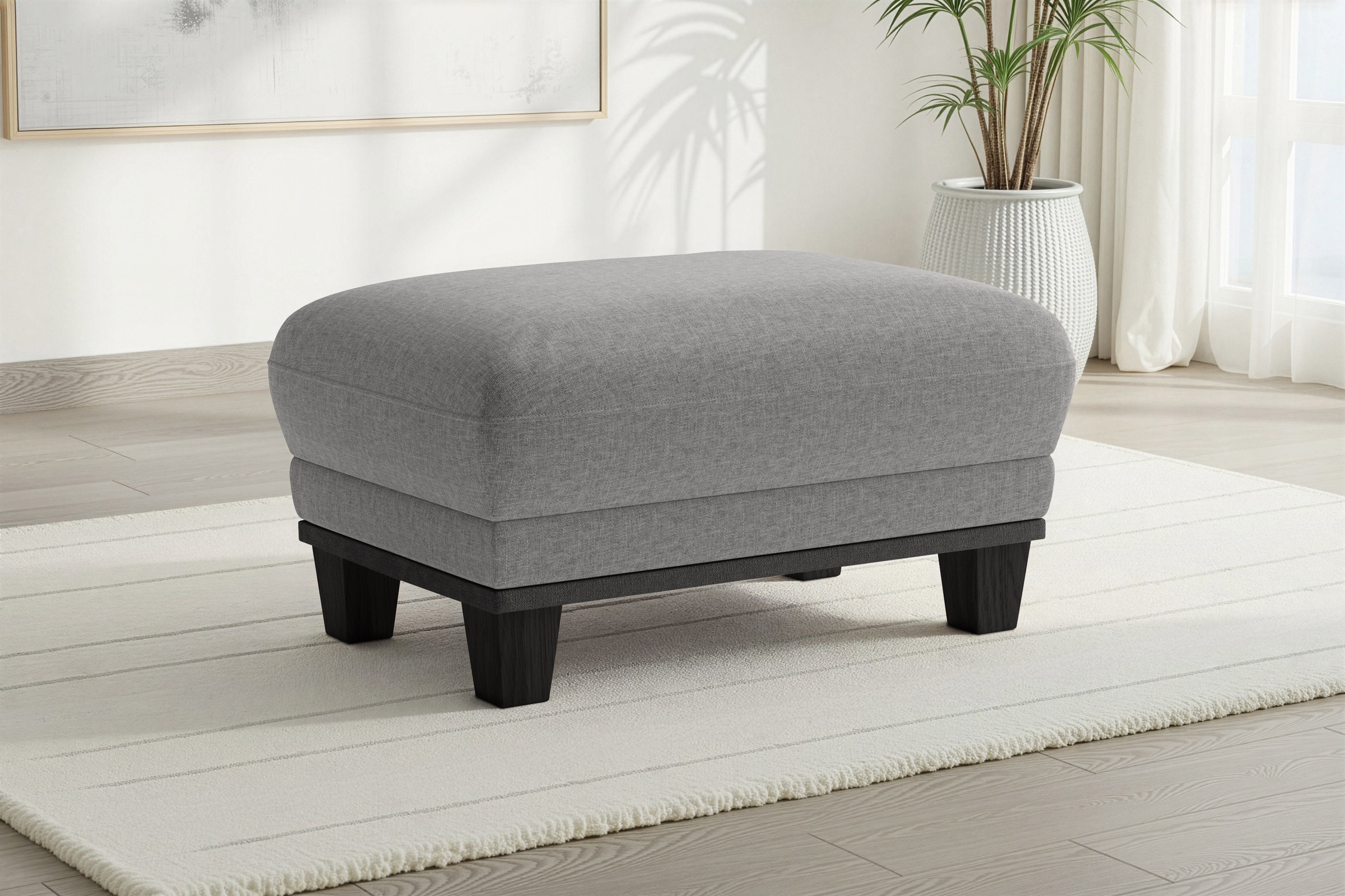 sit&more Polsterhocker "Concept" mit Buchefuß in drei Farben zur Auswahl
