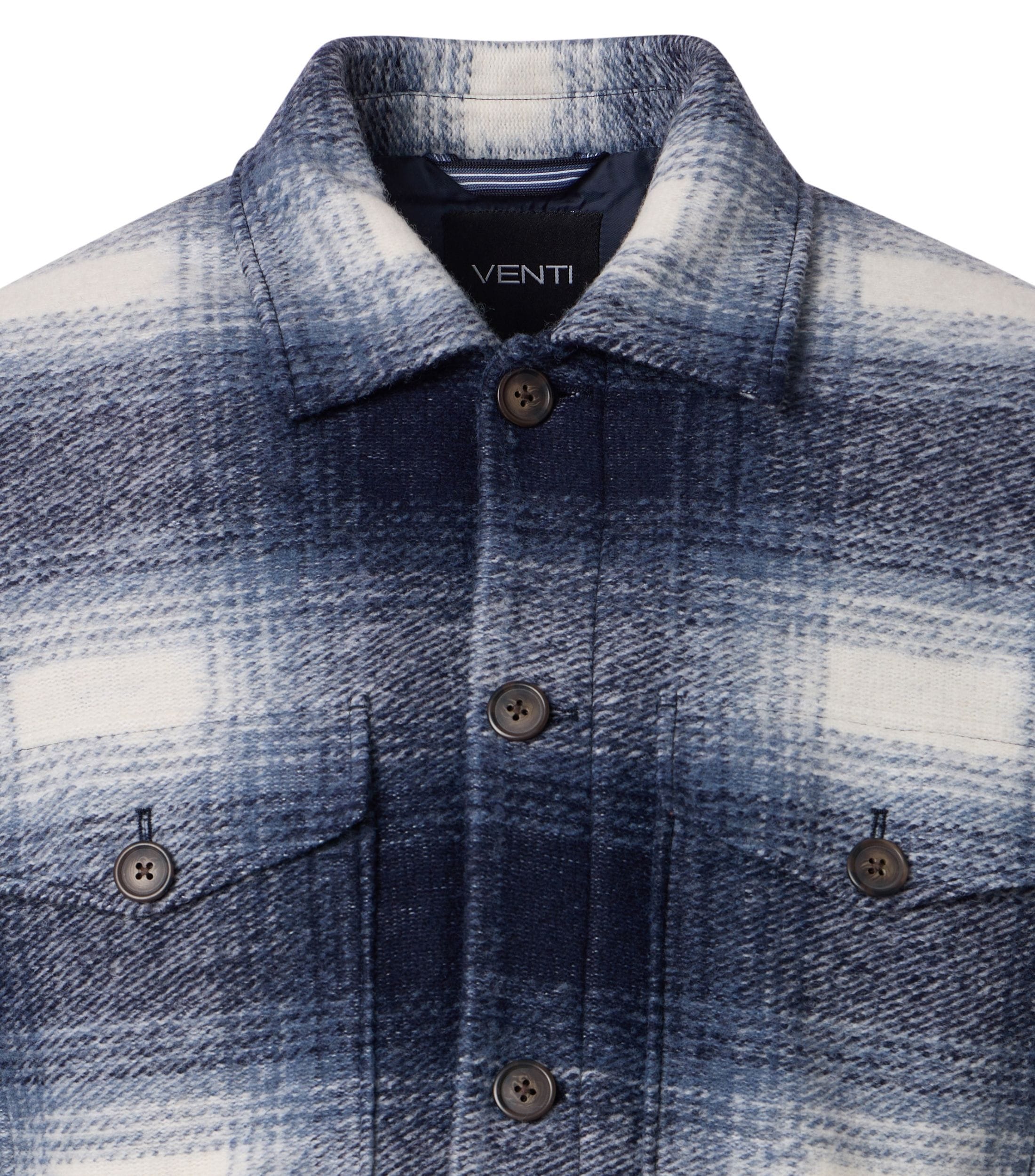 VENTI Langarmhemd »VENTI Hemdjacke kariert«