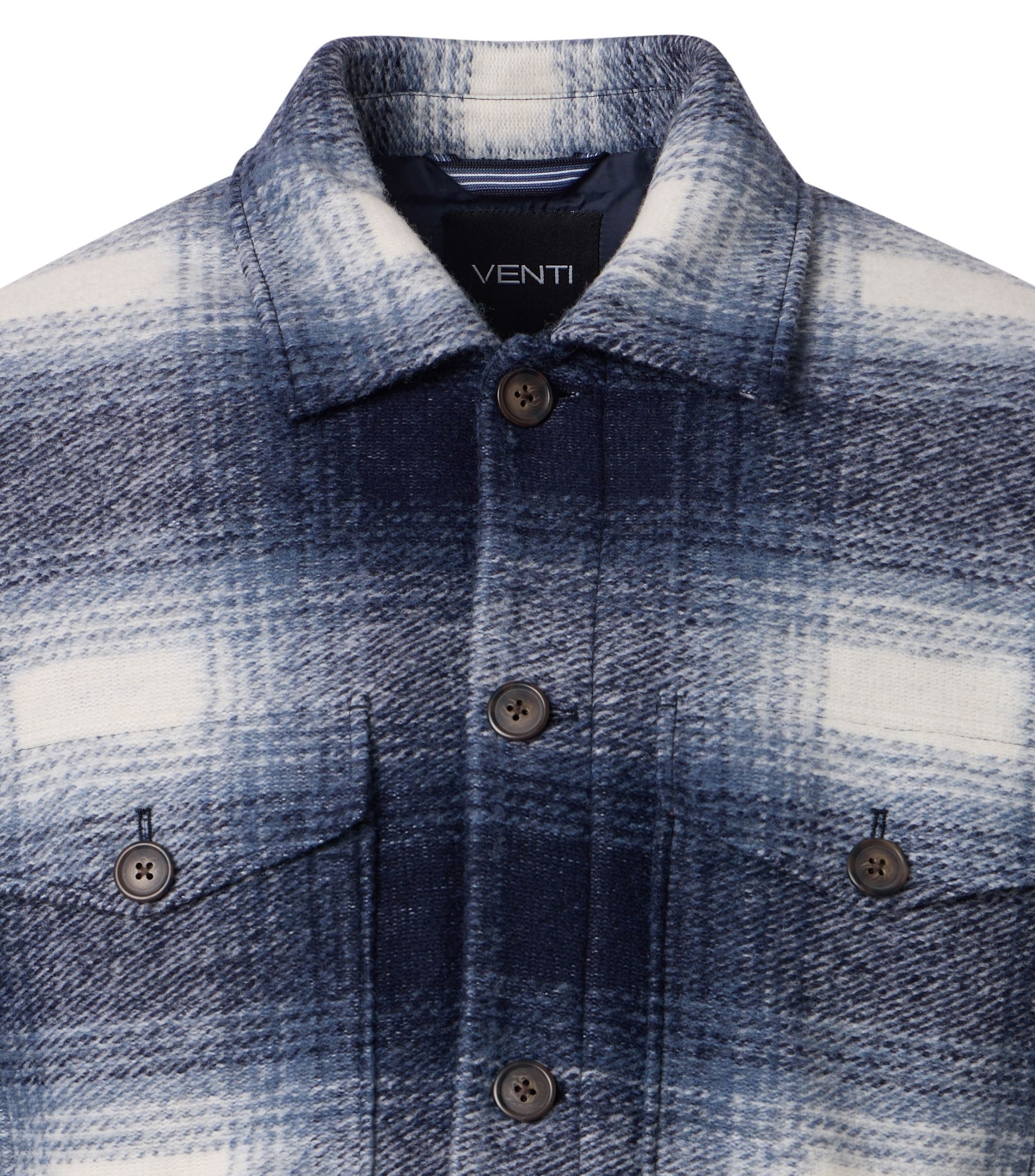 Thumbnail - VENTI Langarmhemd "VENTI Hemdjacke kariert"