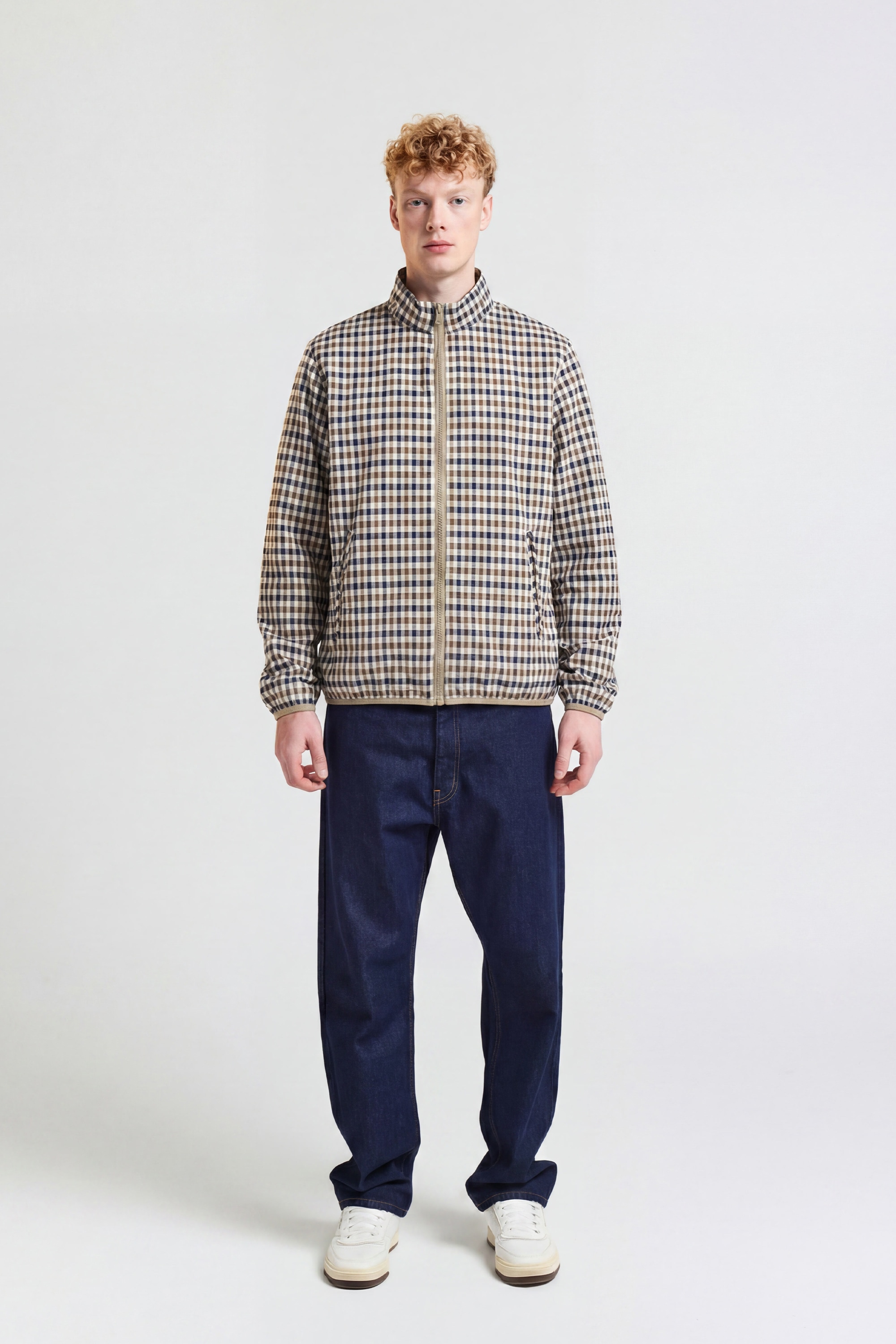 Aquascutum Active Wendejacke »MOCK NECK SAILOR JACKET Herren« ohne Kapuze Wendejacke Herren, leichte Jacke, Windbreaker, Windjacke, Sale