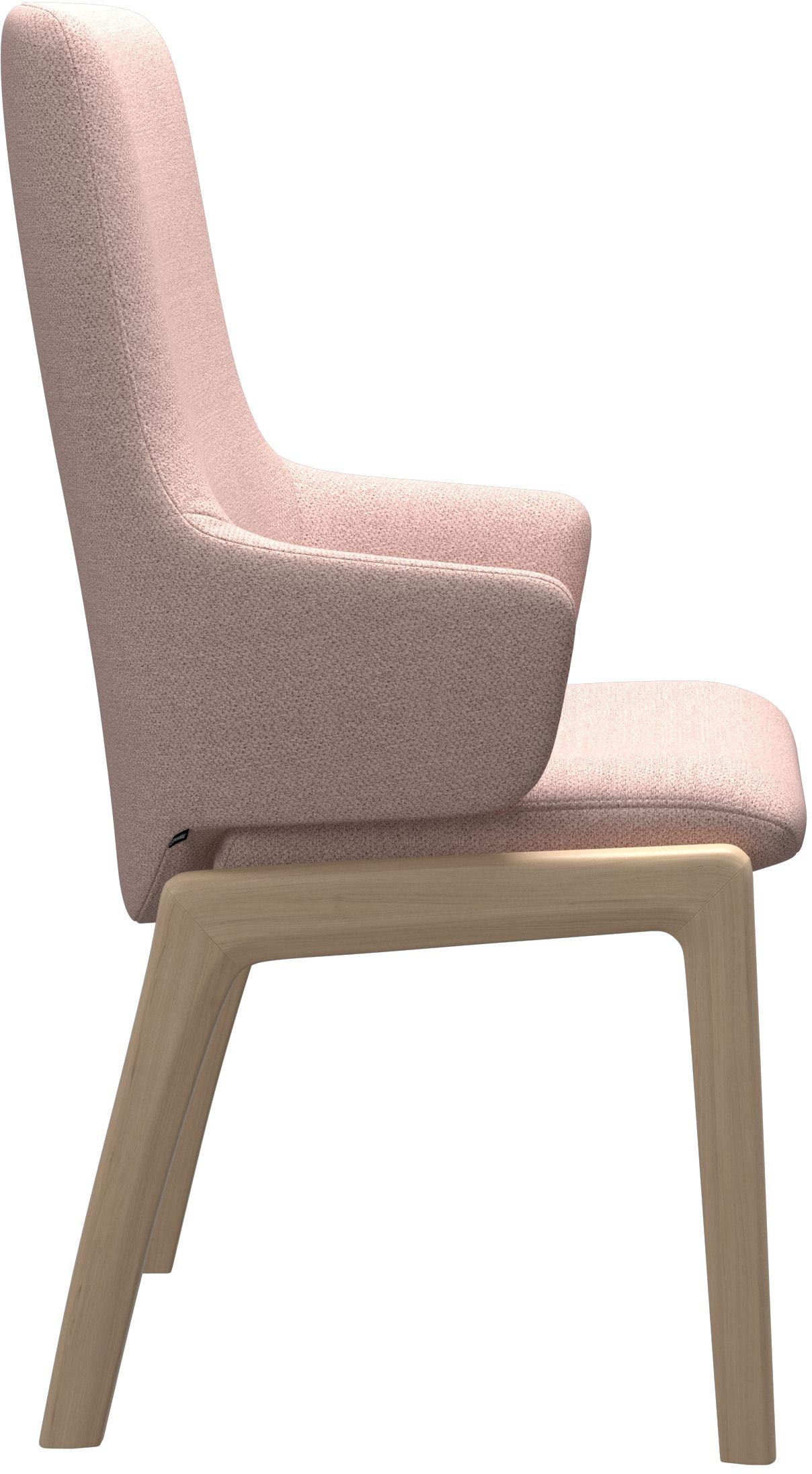 Stressless® Polsterstuhl »Laurel«, ROHLEDER Stoff Q2 FARON, High Back mit Armlehne, Größe L, mit abgerundeten Beinen in Schwarz
