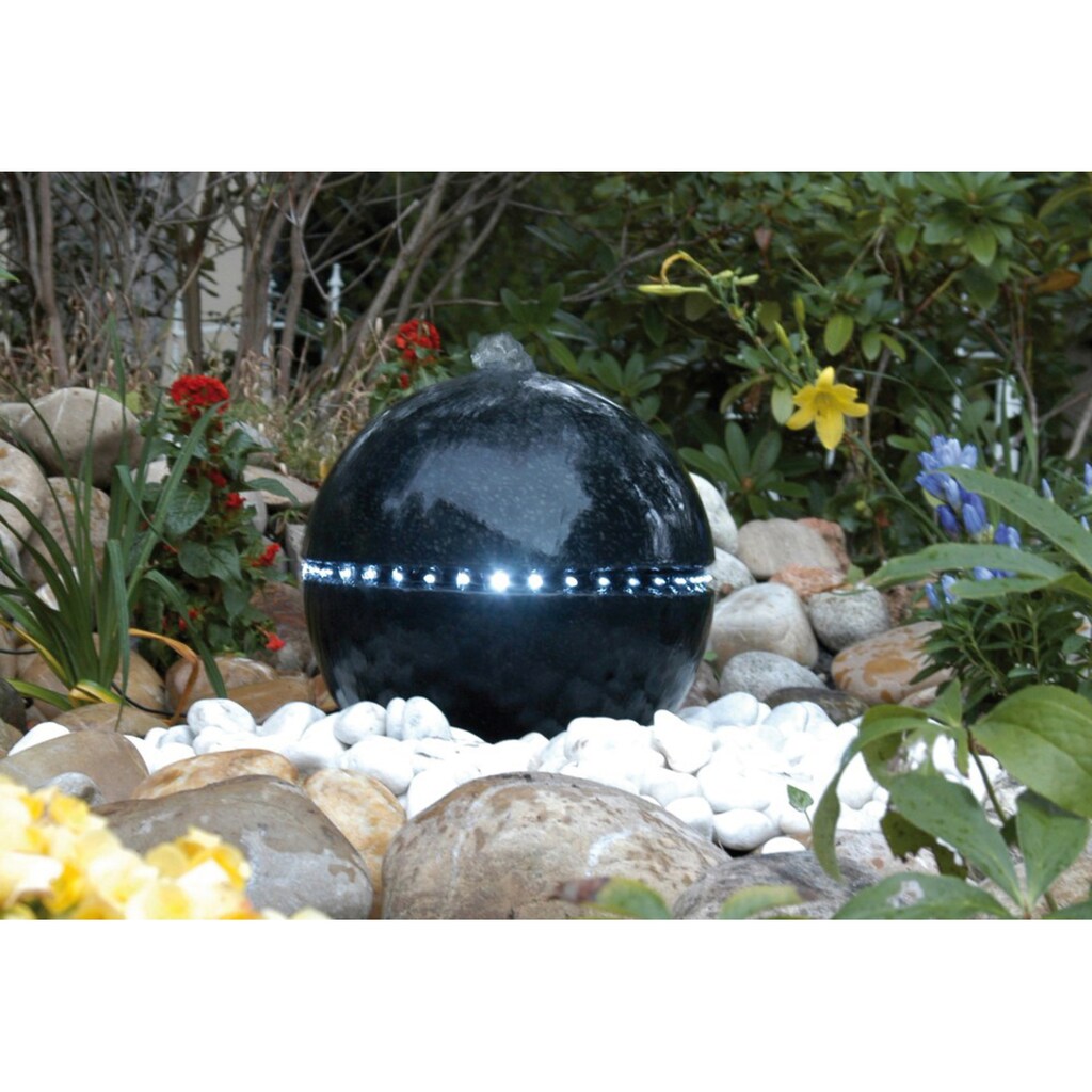 Ubbink Gartenbrunnen »Dubai«, (inkl. LED-Leiste, Pumpe, Becken und Abdeckplatte)