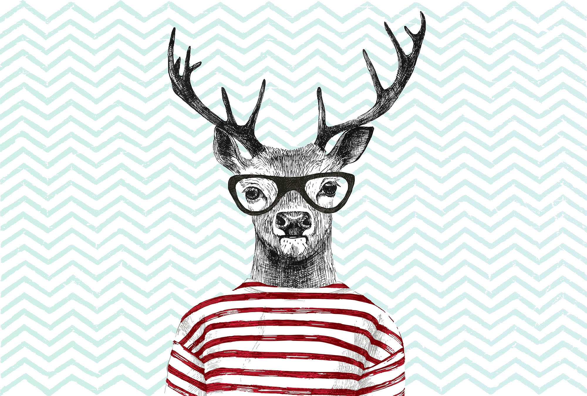 Architects Paper Fototapete "Atelier 47 Modern Deer 3" abstrakt glatt Vlies, Wand, Schräge, Decke