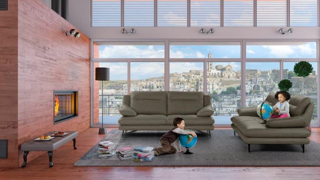 CALIA ITALIA 2,5-Sitzer "Cezanne, italienisches Design trifft erstklassigen Sitzkomfort, Leder" Edles Designsofa in besonders langlebigen & pflegeleichten Lederarten
