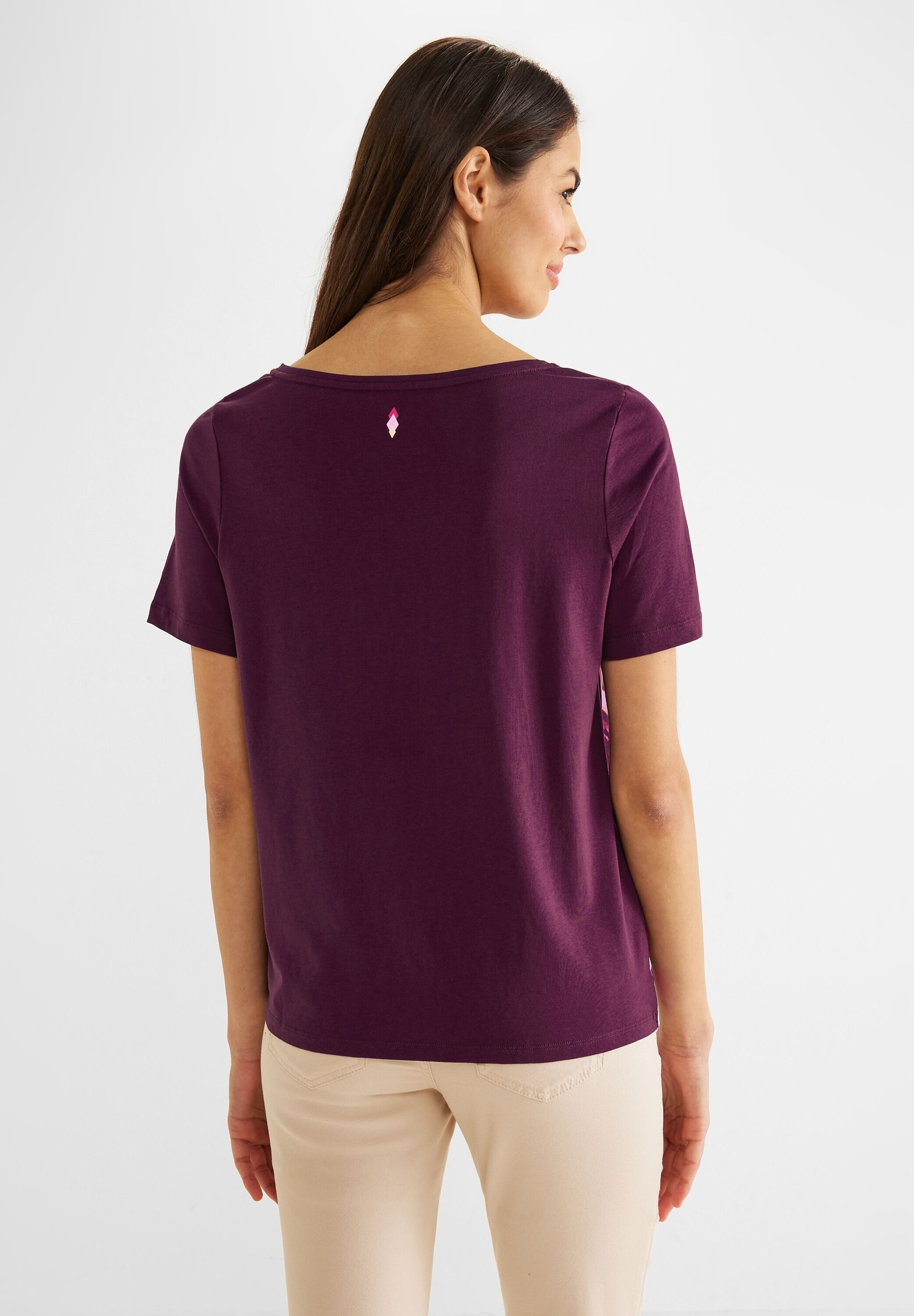 STREET ONE T-Shirt, aus softem Materialmix