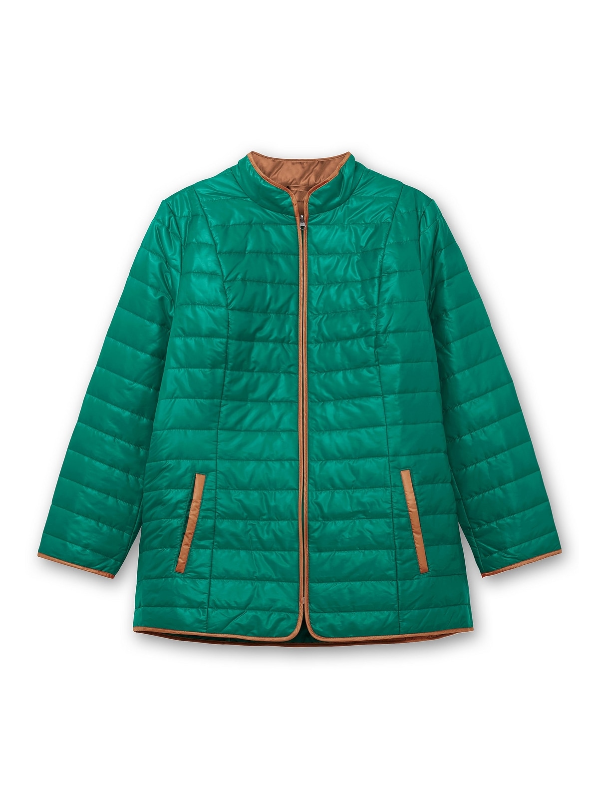 Sheego Steppjacke »Große Größen«, ohne Kapuze, mit Stehkragen und Kontrastdetails