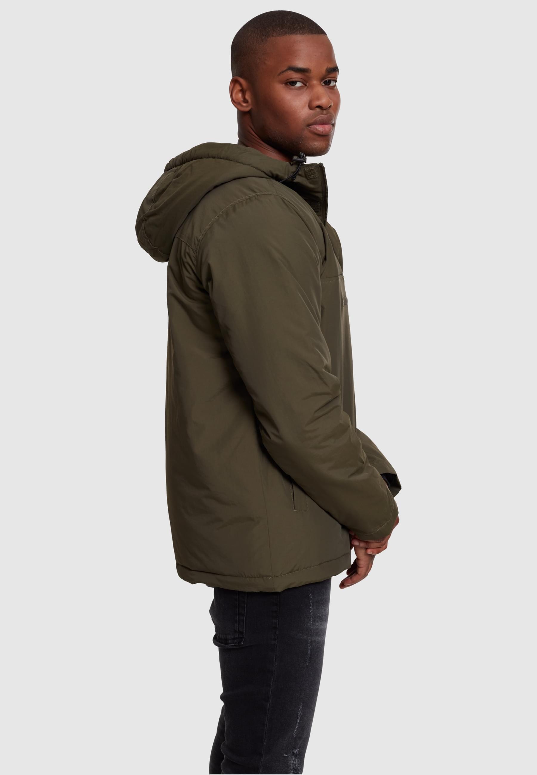 URBAN CLASSICS Allwetterjacke »Urban Classics Herren Padded Pull Over Jacket«, (1 St.), mit Kapuze