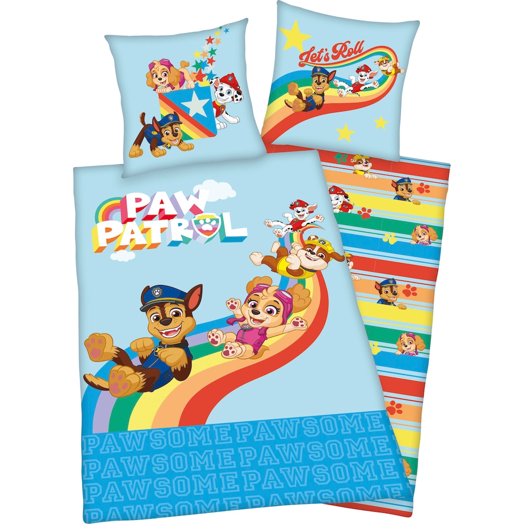 PAW PATROL Kinderbettwäsche »Lets Roll«, mit tollem Paw Patrol Motiv