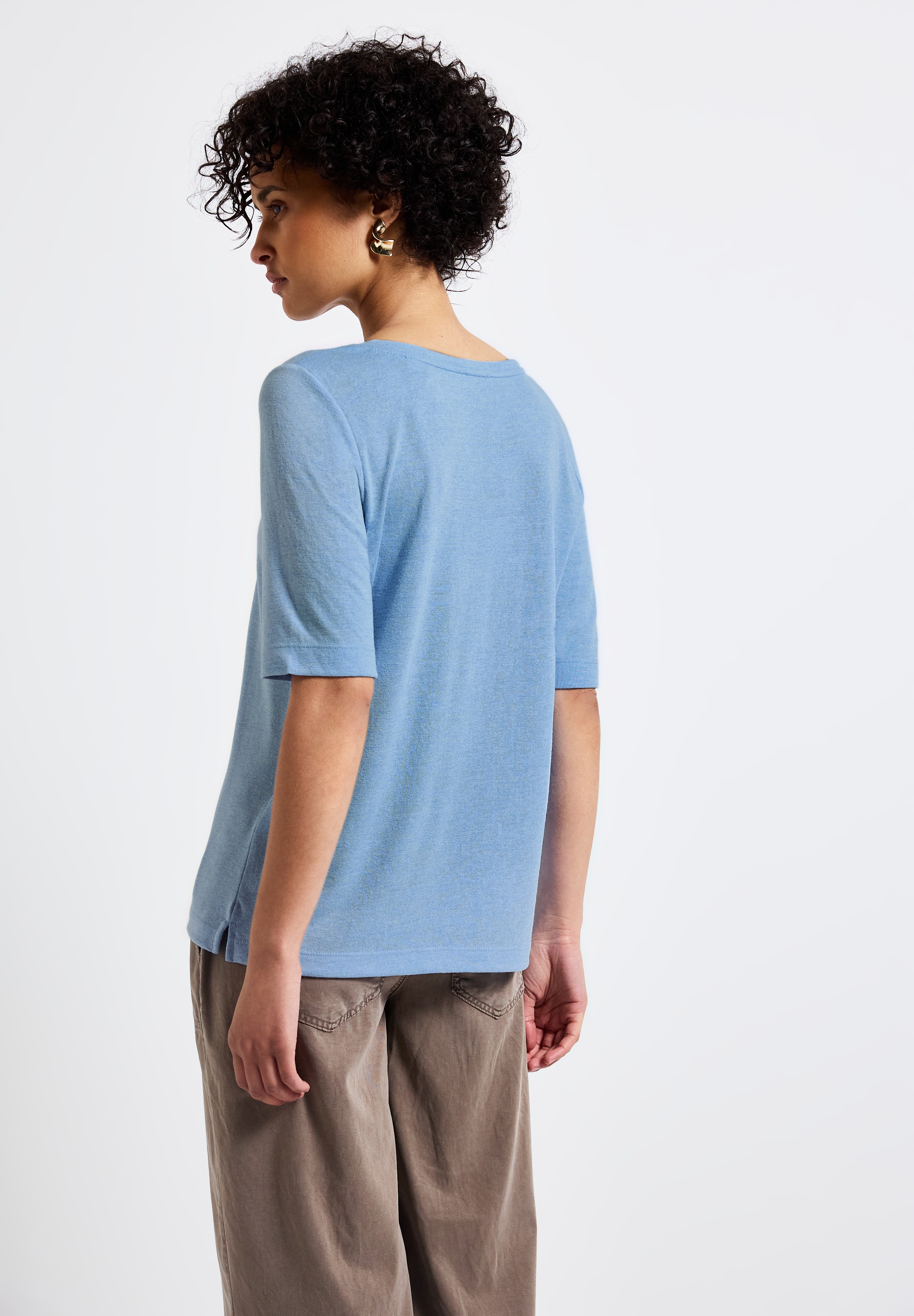 STREET ONE Rundhalsshirt, mit Rundhalsausschnitt günstig online kaufen