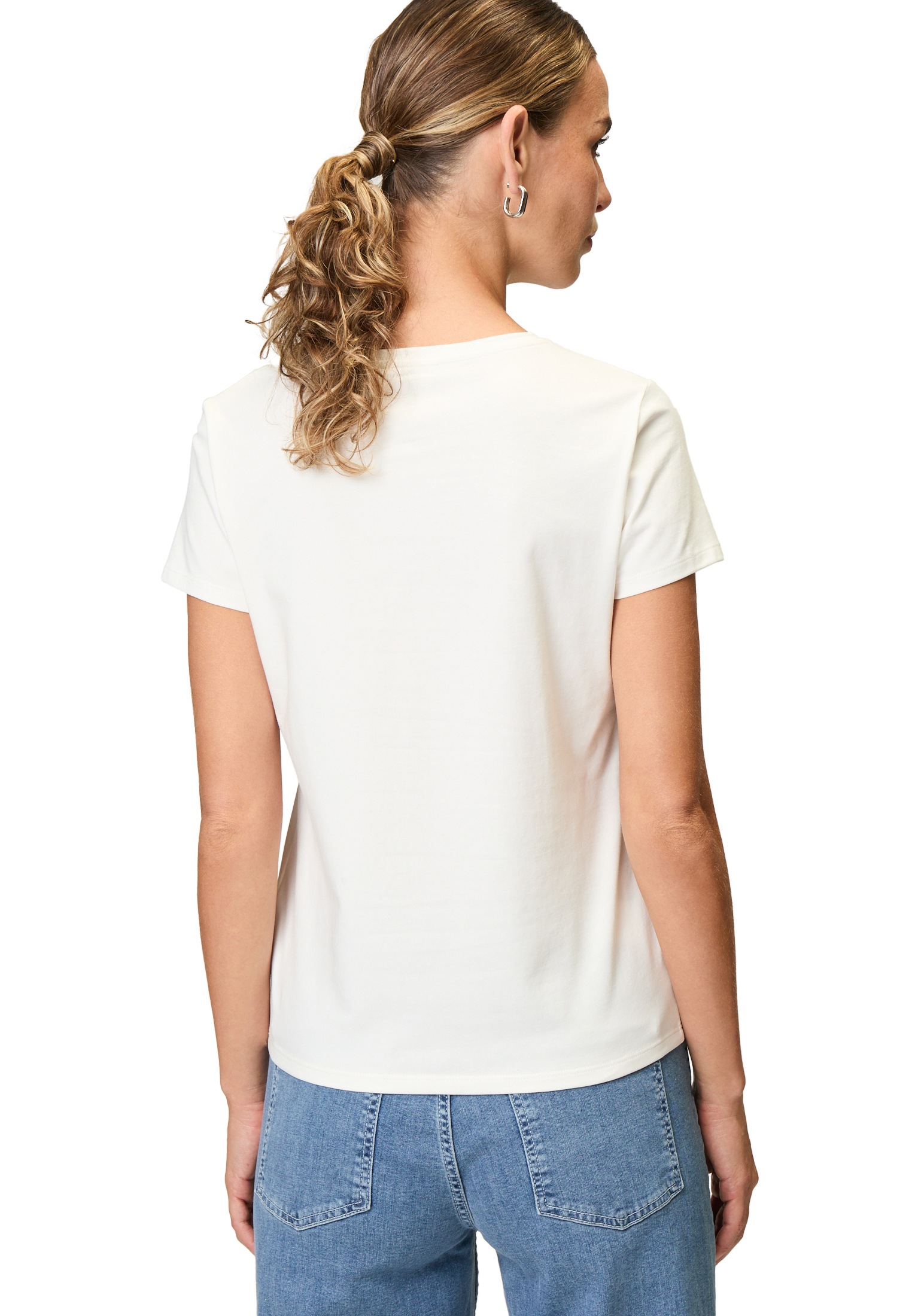 Zero Kurzarmshirt »zero Shirt mit Glitzersteinen«, (1 tlg.), weiteres Detail