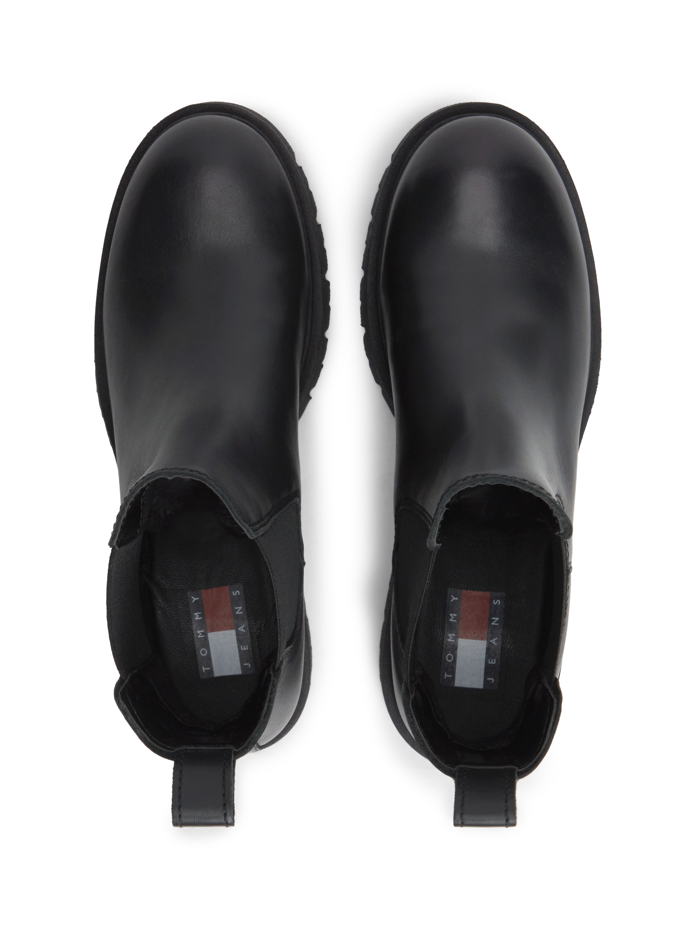 Tommy Jeans Chelseaboots »TJW CLEATED CHELSEA BOOTS«  Blockabsatz, Schlupfboots mit zweckmäßiger Anziehlasche
