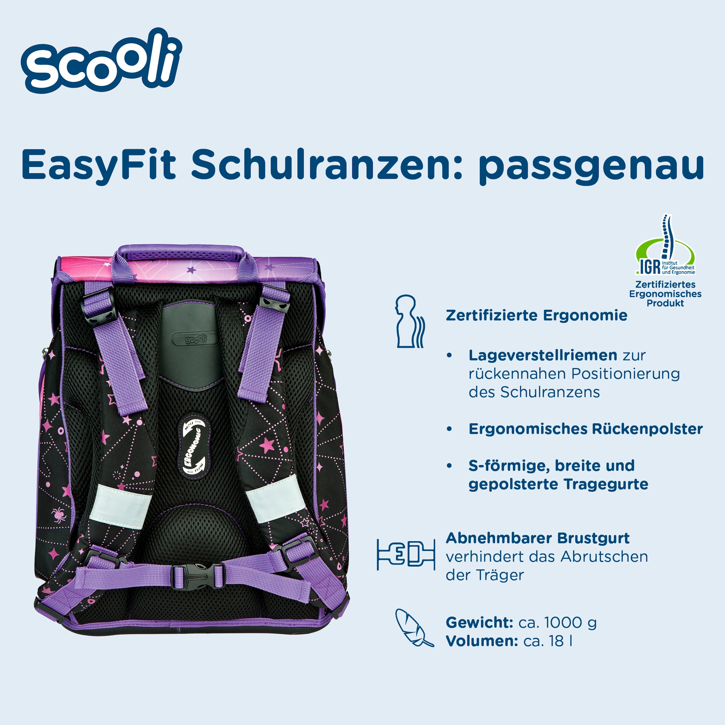 Scooli Schulranzen »EasyFit, Monster High«