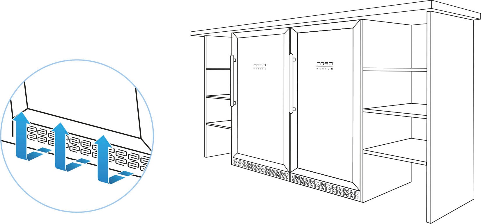 á »772 Standardflaschen WineChef BAUR für Pro Weinkühlschrank | Caso 40 075l 40«,