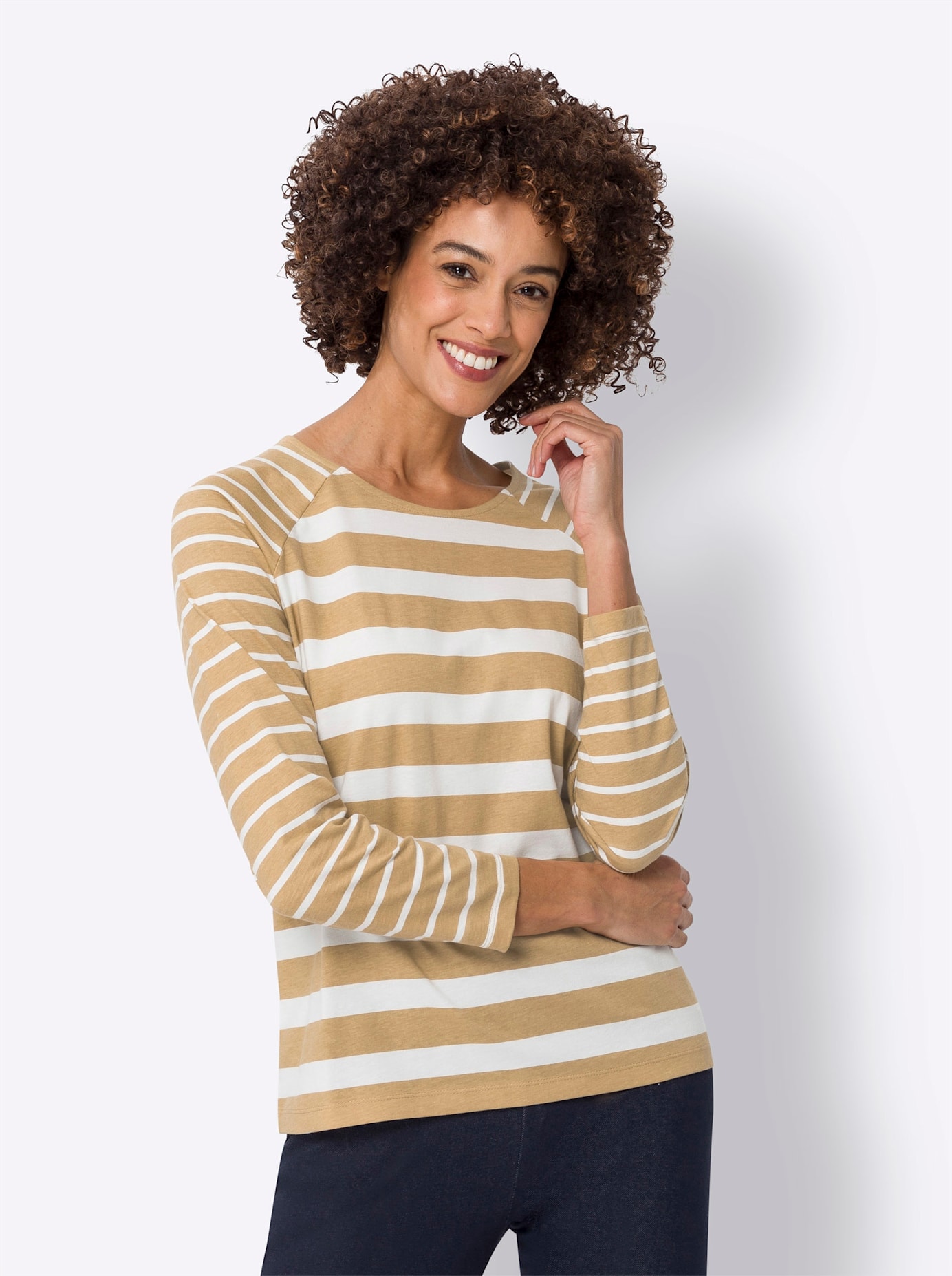 Classic Basics Langarmshirt "Streifenshirt" 1 Stk. tlg. günstig online kaufen