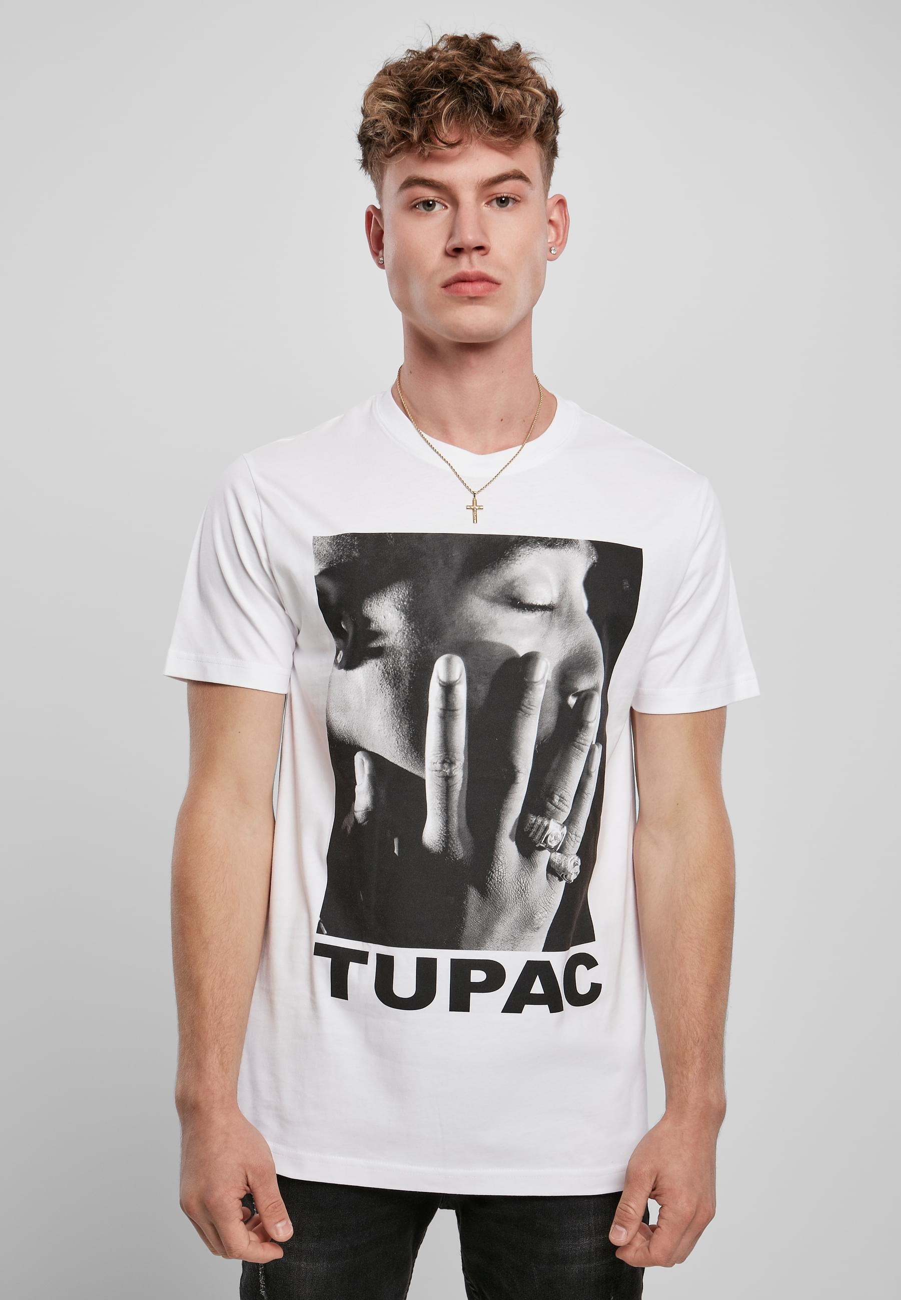 MisterTee T-Shirt »MisterTee Herren Tupac Profile Tee«, (1 tlg.)