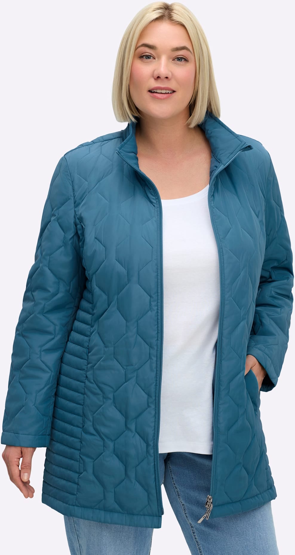 Sheego Steppjacke, ohne Kapuze günstig online kaufen