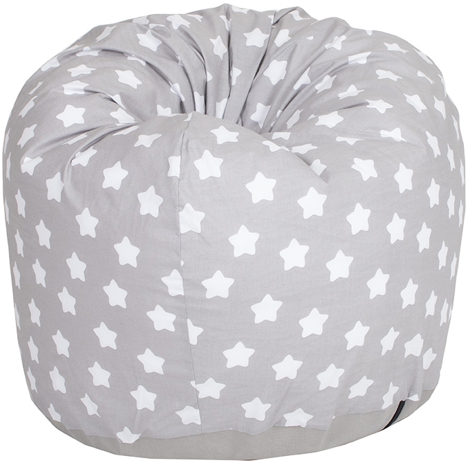 Knorrtoys® Sitzsack »Drop, Grey White Stars«, für Kinder; Made in Europe