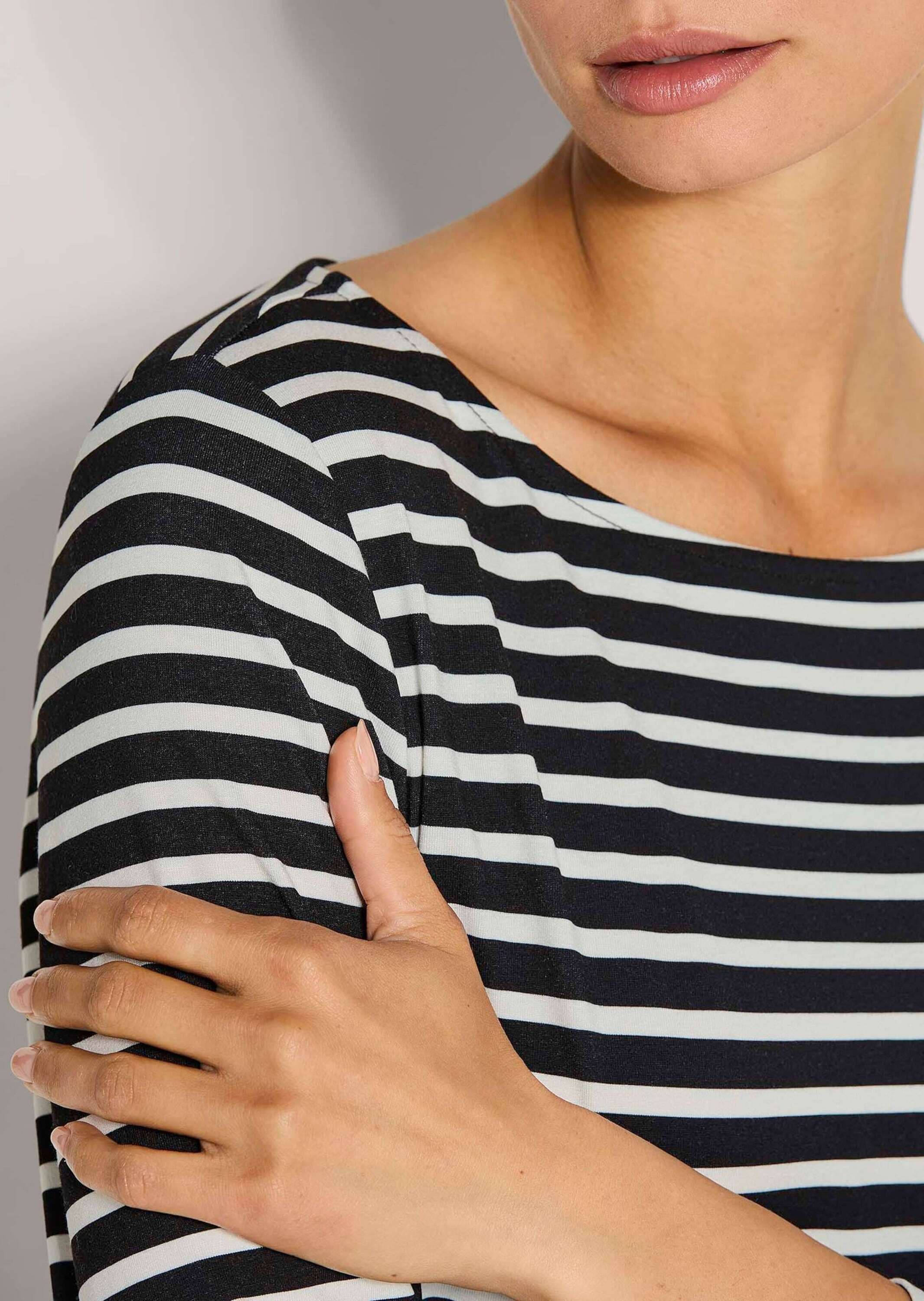 MADELEINE 3/4-Arm-Shirt »Shirt Ringelshirt mit U-Boot-Ausschnitt, Halbarm«