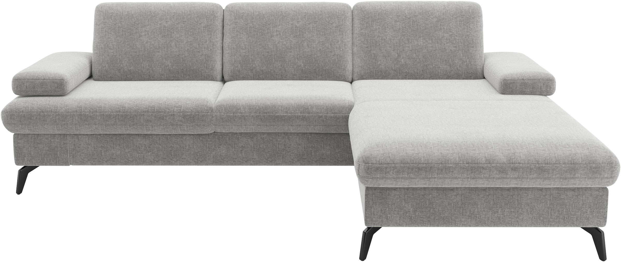 sit&more Ecksofa »Morris Jubi L-Form«, inkl. Armteilfunktion und 1 Zierkissen, wahlweise mit Bettfunktion