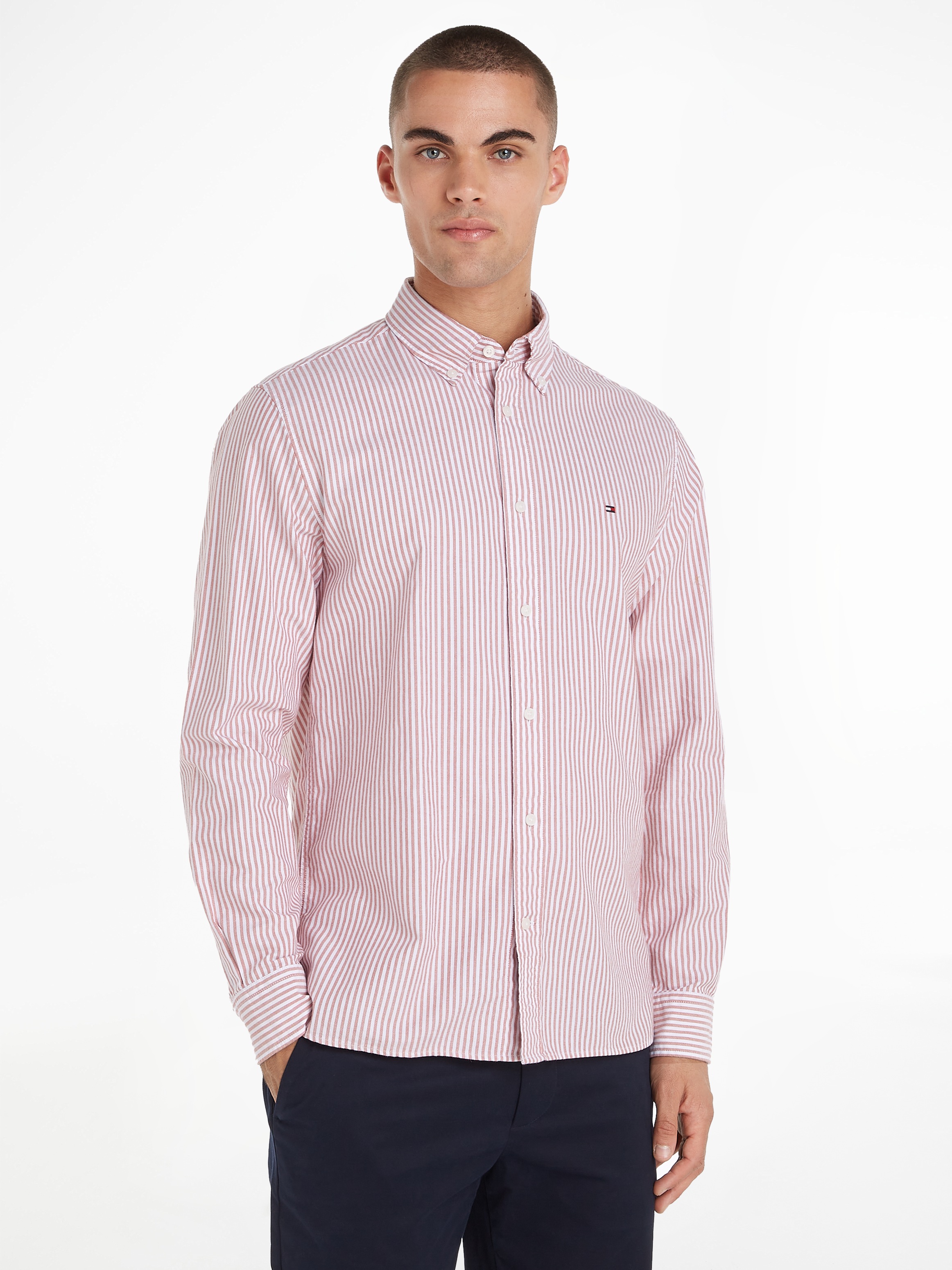 Tommy Hilfiger Langarmhemd "HERITAGE OXFORD STRIPE Regular Fit SHIRT" günstig online kaufen