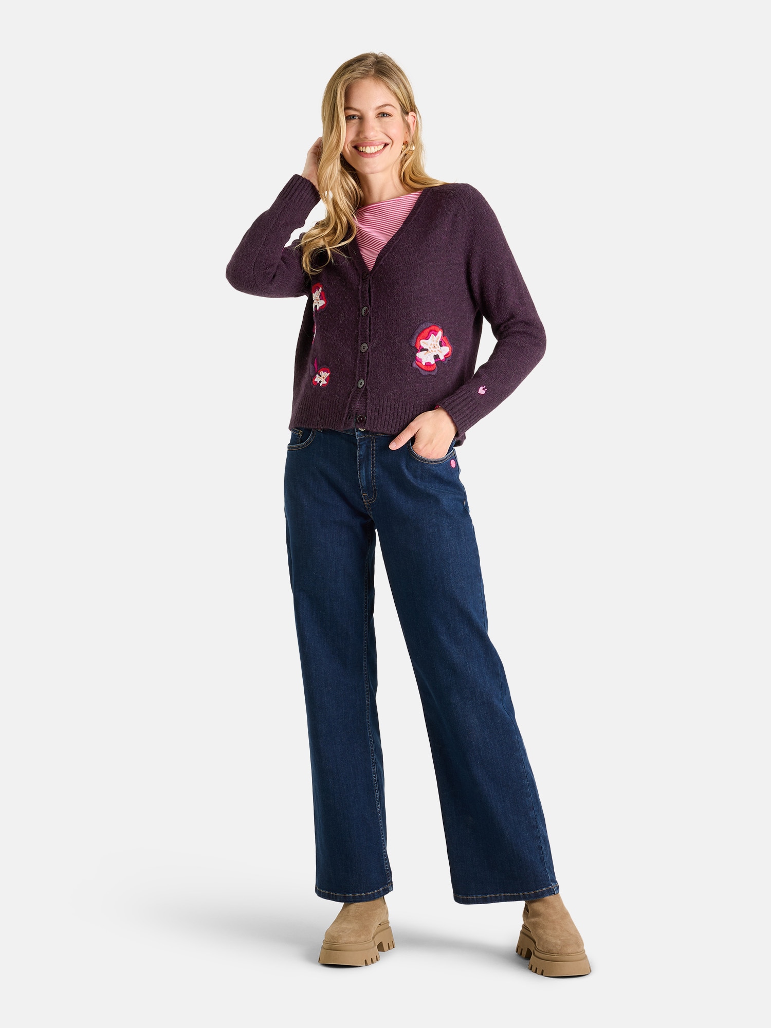 Lieblingsstück Strickjacke »SkiraL« 50% Polyacryl, 28% Nylon, 14% Wolle, 8% Alpaka