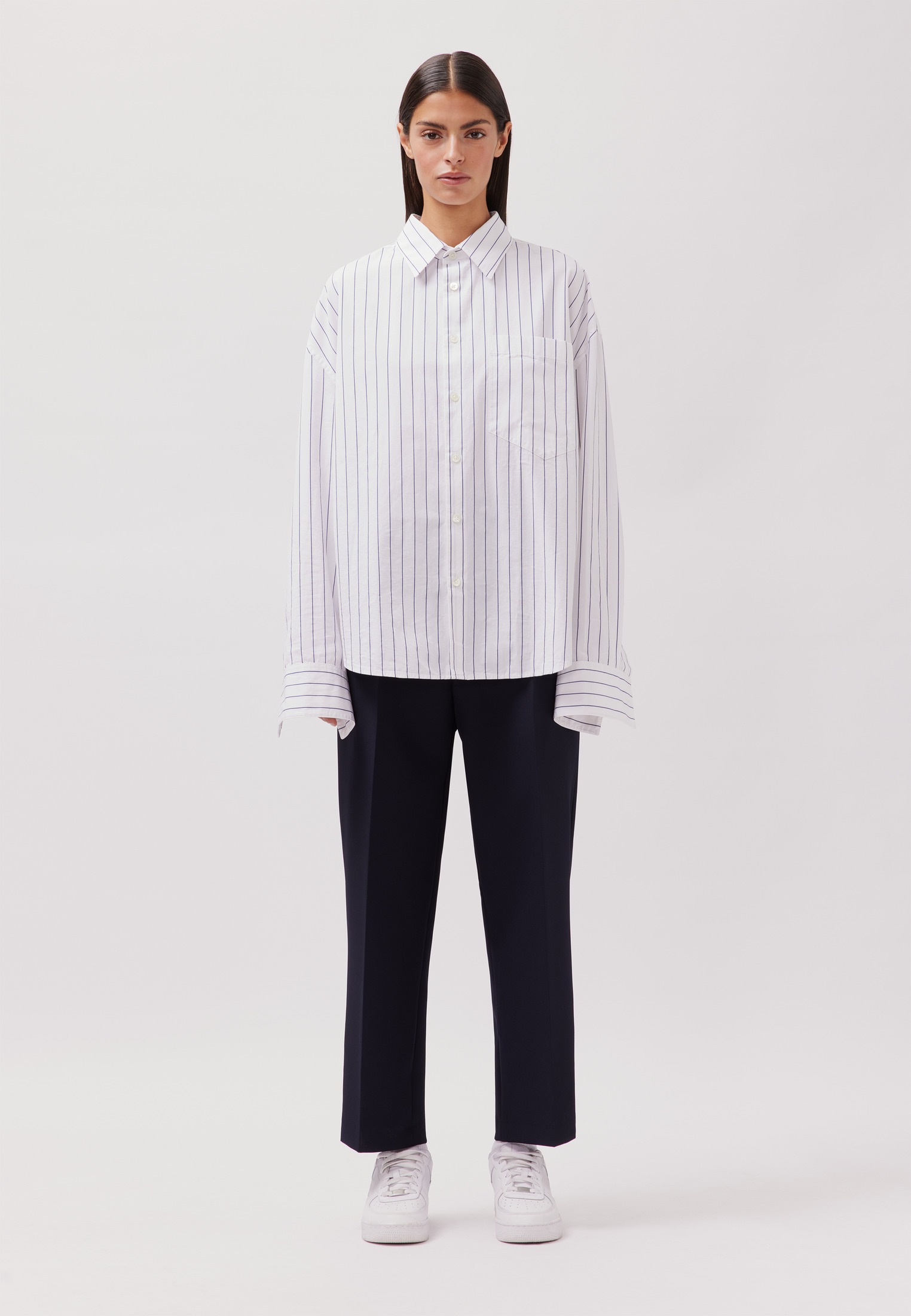 studio seidensticker Businesshemd Oversized 1/1 Kentkragen Gestreift günstig online kaufen