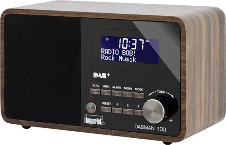 IMPERIAL by TELESTAR Digitalradio (DAB+) »DABMAN 100«, (FM-Tuner-UKW mit RDS-Digitalradio (DAB+) 7 W)