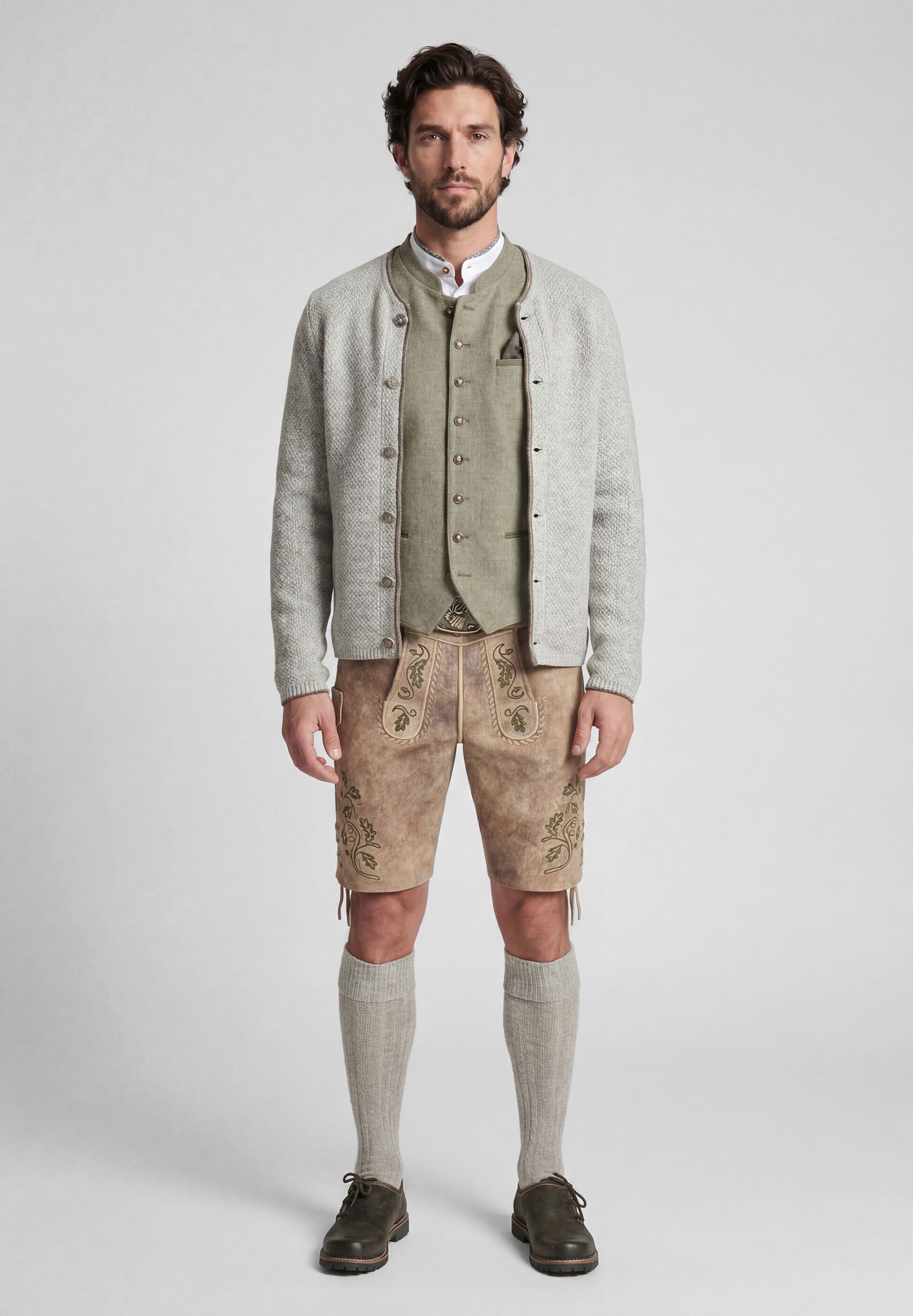 Spieth & Wensky Trachtenstrickjacke »Spieth & Wensky Strickjacke Klemens« mit Stehkragen