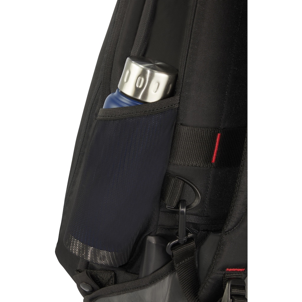 Samsonite Laptoprucksack »Guardit 2.0, black, mit 2 Rollen und Trolleyfunktion«