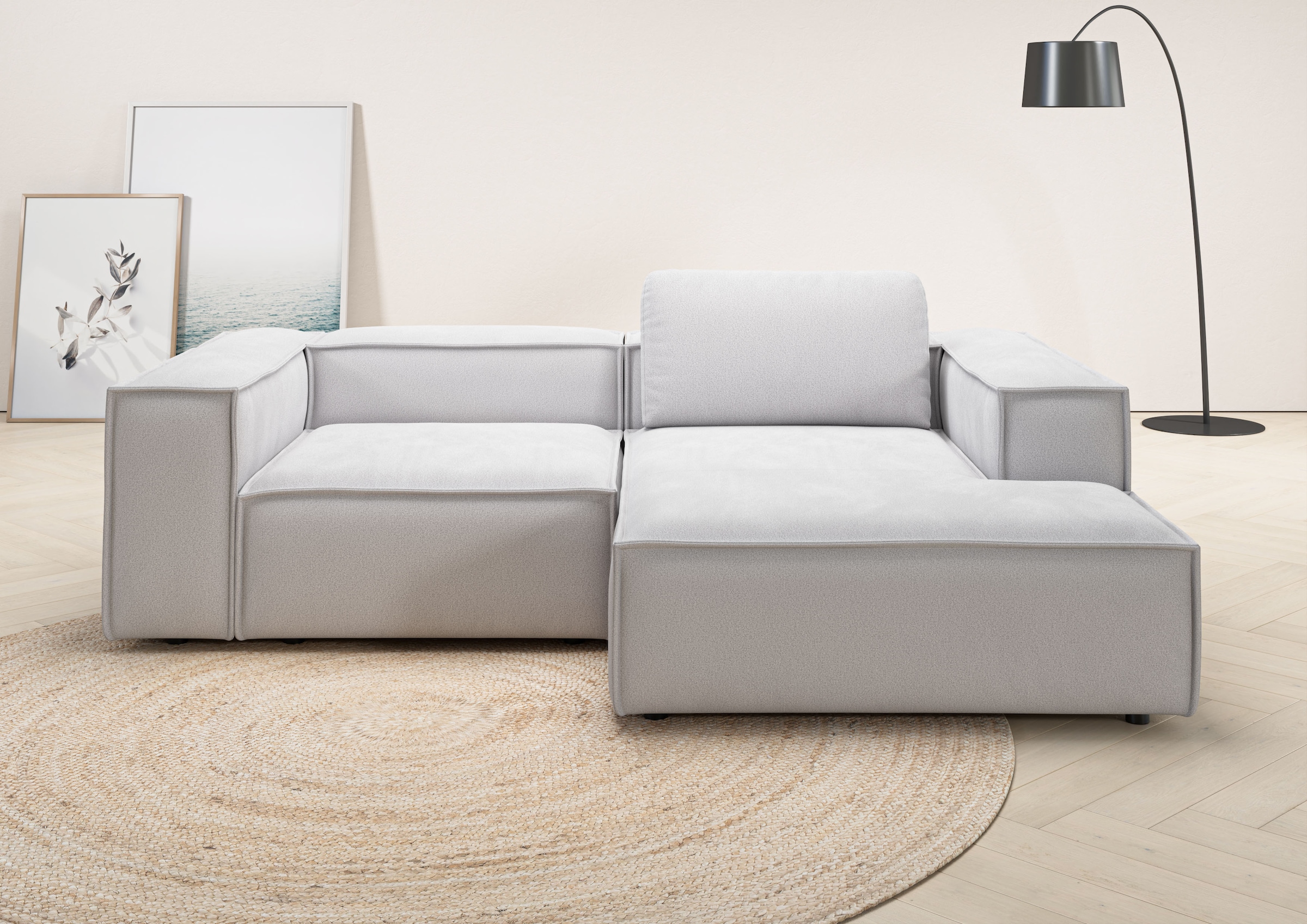 Places of Style Ecksofa "Watertown, kompakte L-Form, 246 cm breite für klei günstig online kaufen