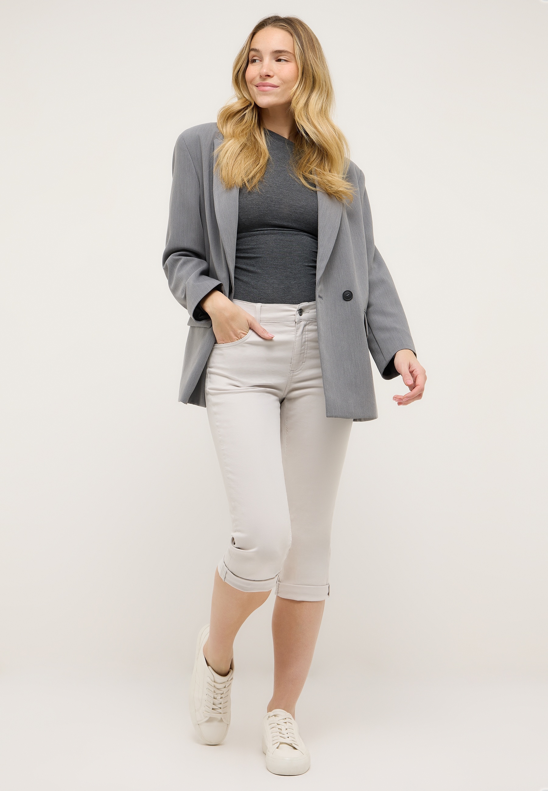 ANGELS Caprijeans »CICI TURN UP« mit Stretch und Aufschlag