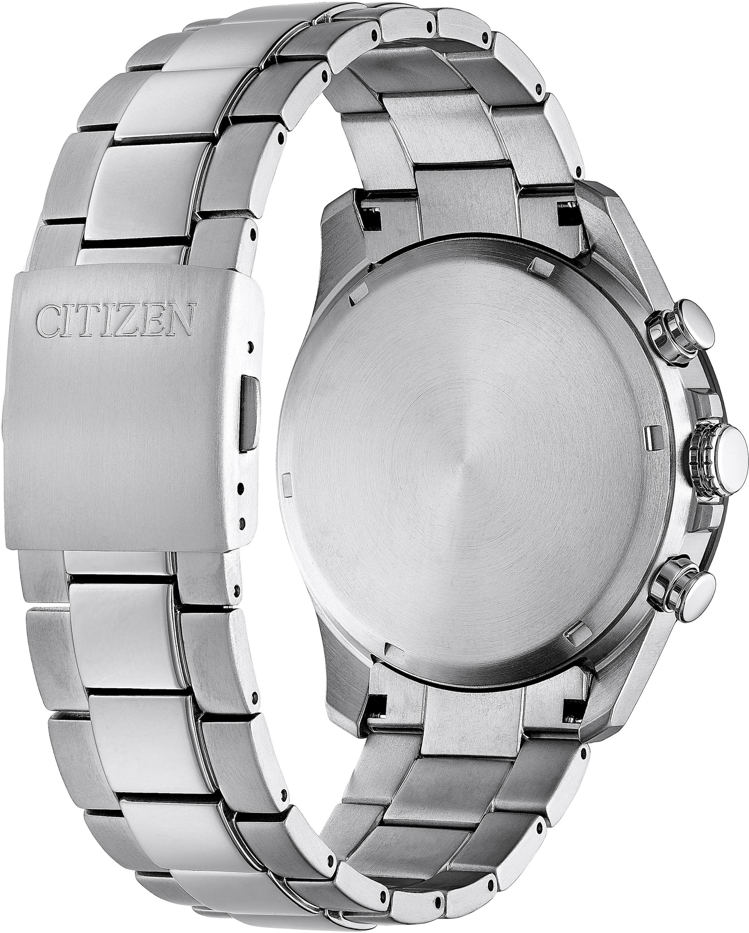 Citizen Chronograph, Armbanduhr, Herrenuhr, Solar, Titan, Stoppfunktion