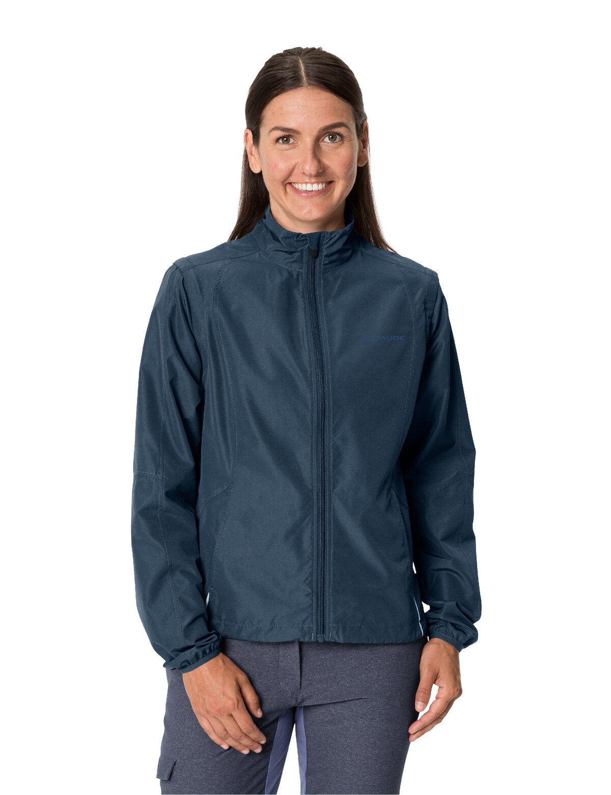 VAUDE Fahrradjacke "DUNDEE" ohne Kapuze winddicht, wasserabweisend, mit Reißverschluss, atmungsaktiv