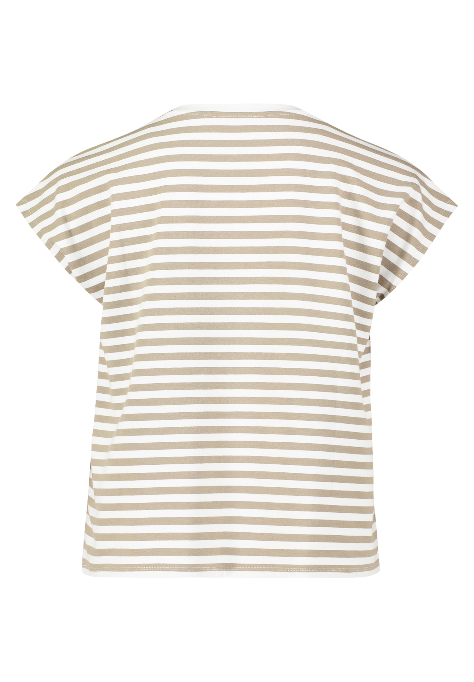 Betty Barclay Kurzarmshirt »Betty Barclay Basic Shirt mit Streifen«, (1 tlg.), Materialmix